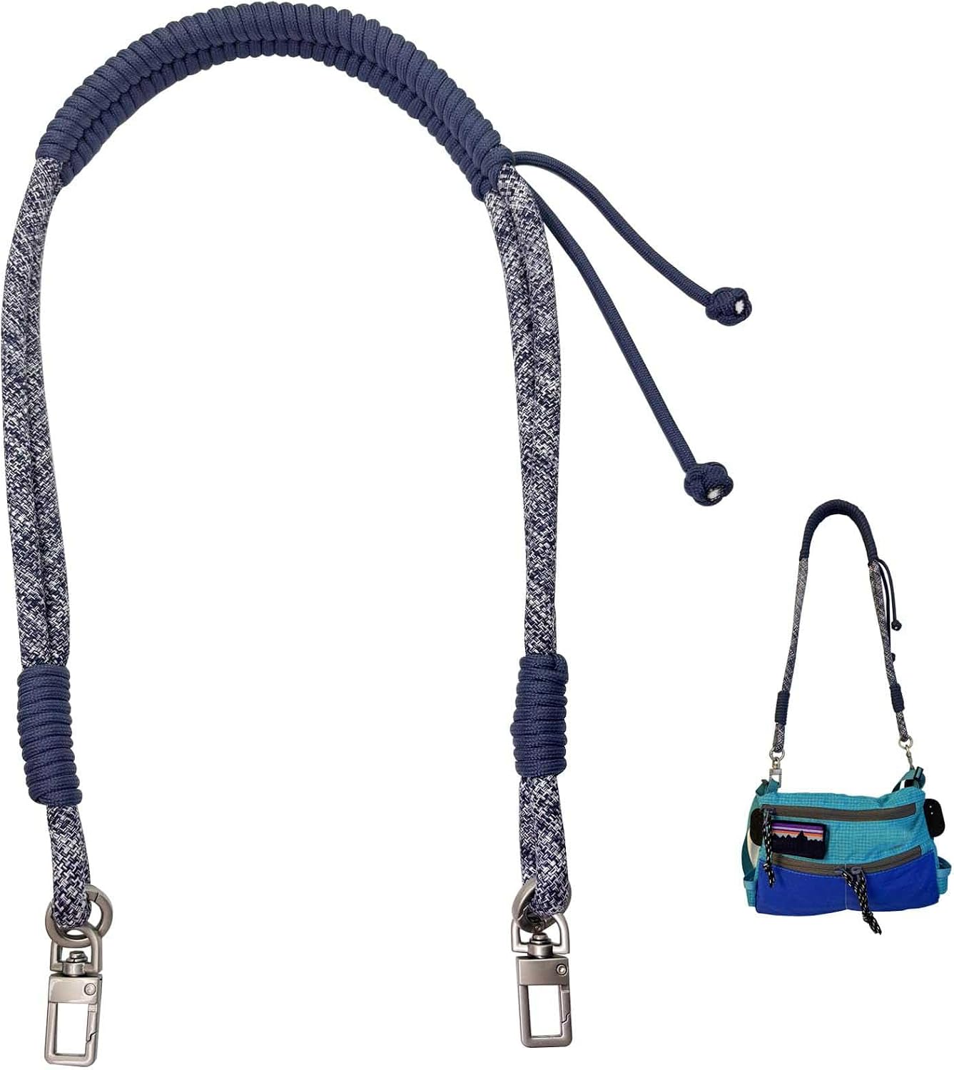 Navy Paracord Bag Strap