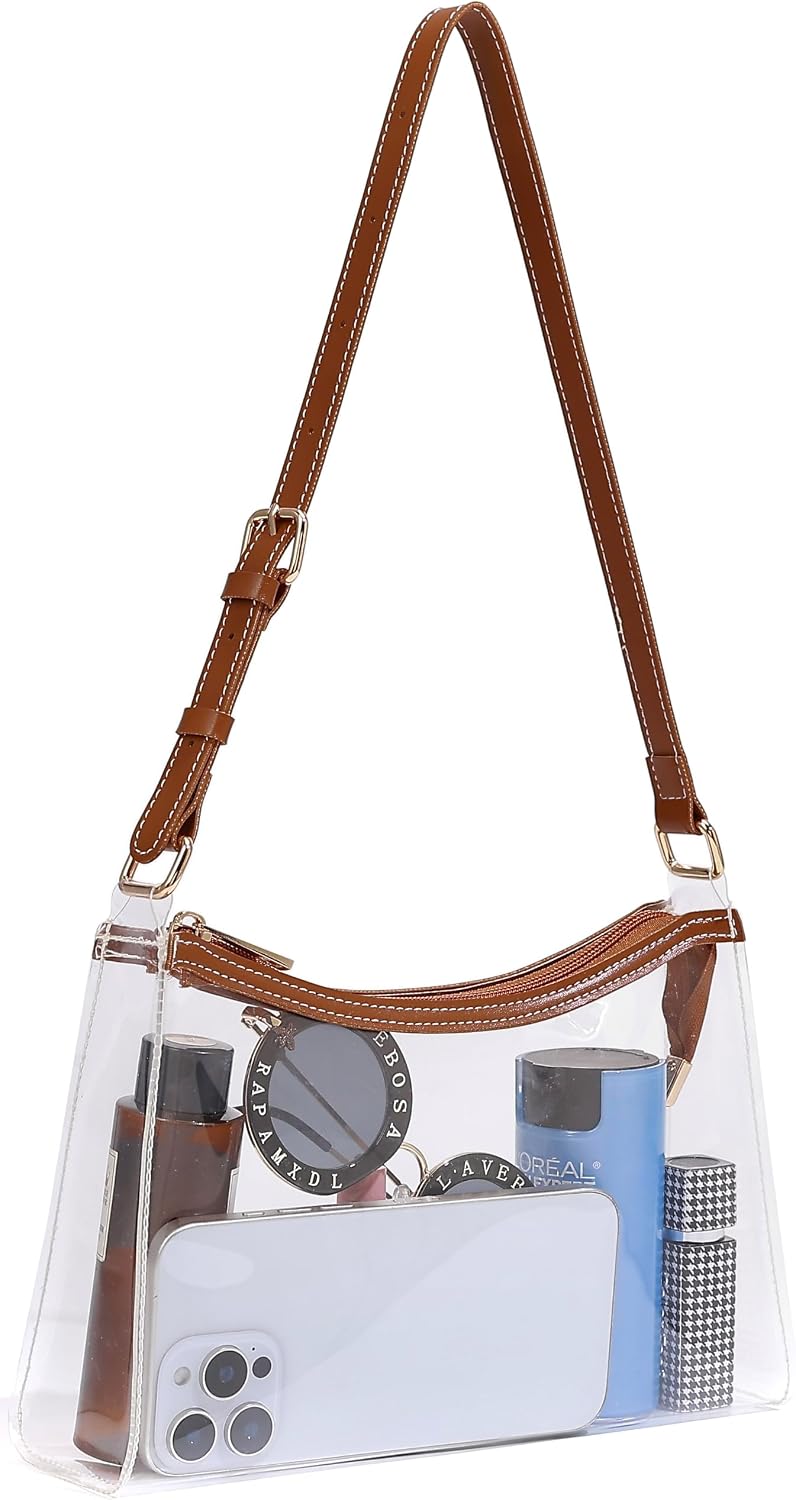 Clear Crossbody Bag with Adjustable Strap