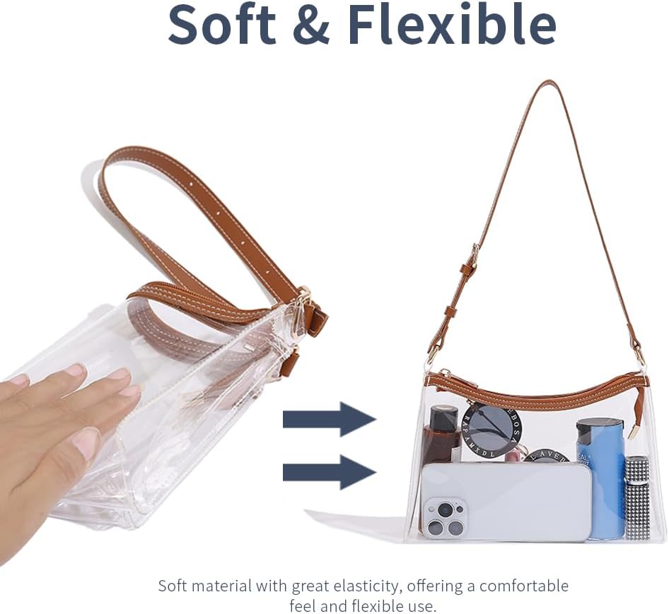 Clear Stadium Shoulder Bag for Events