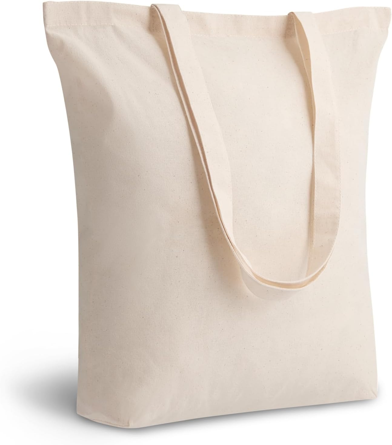 12-Pack Cotton Tote Bags with Gusset