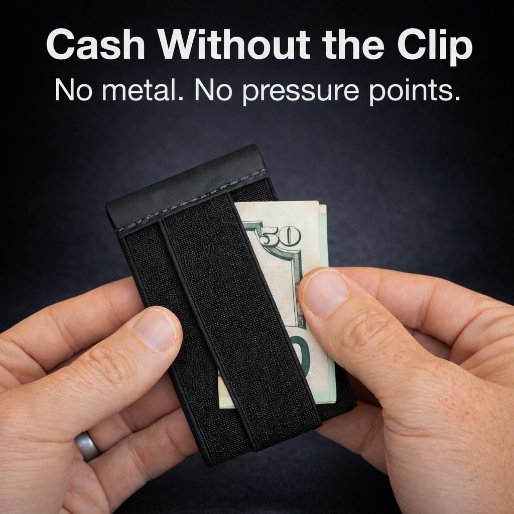 Black Elastic Card Holder - Image 7