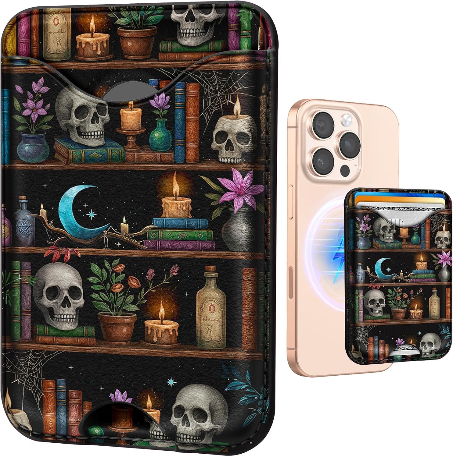 Brown Cat Floral Magnetic Phone - Image 13