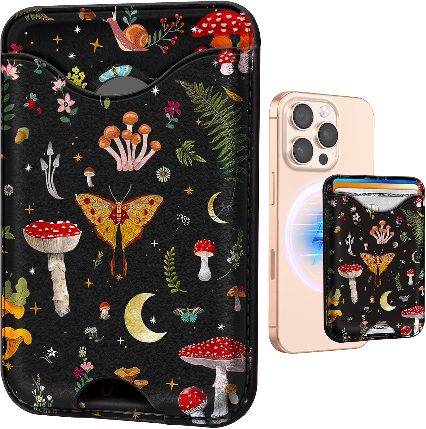 Brown Cat Floral Magnetic Phone - Image 8