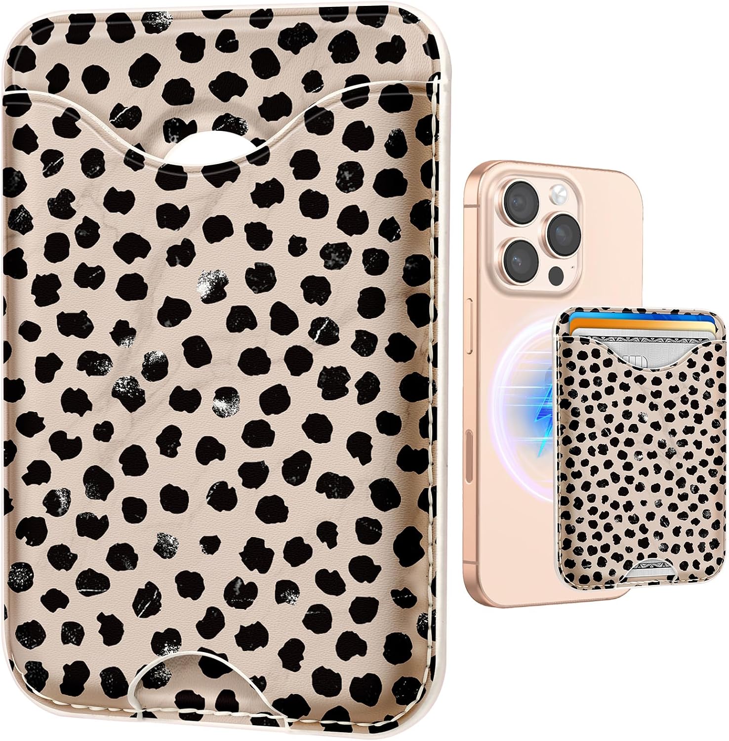 Brown Cat Floral Magnetic Phone - Image 9