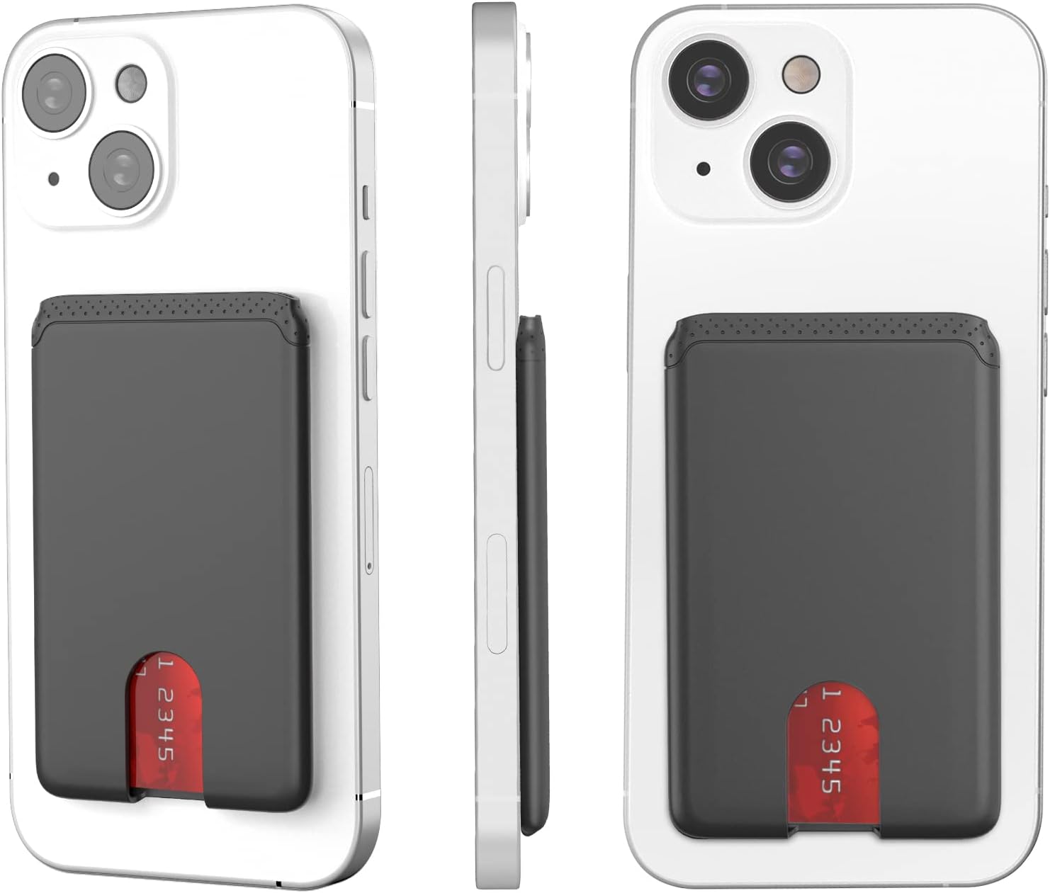Grey Silicone Phone Card Holder - Image 13