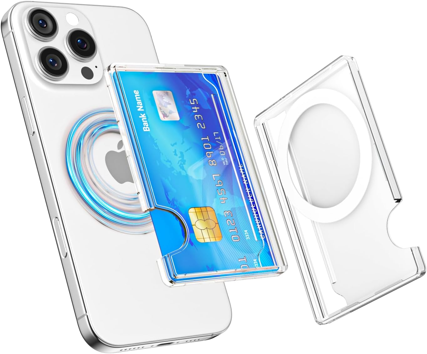 Clear Silicone Phone Card Holder - Image 15