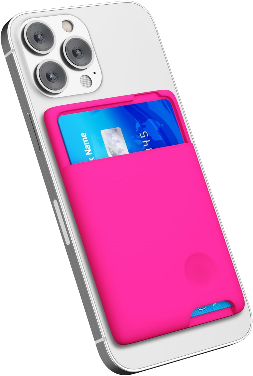 Clear Silicone Phone Card Holder - Image 9
