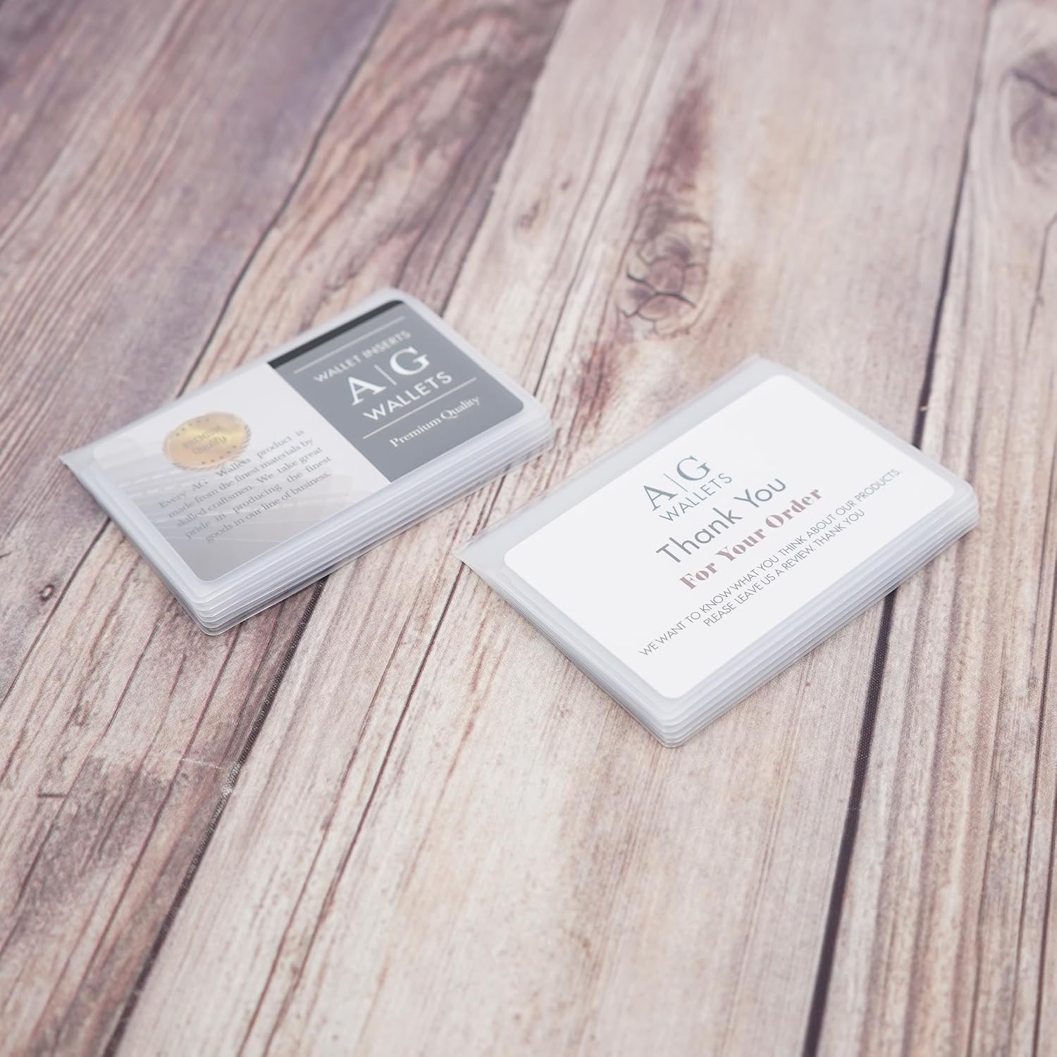 Clear Trifold Wallet Inserts - Image 9