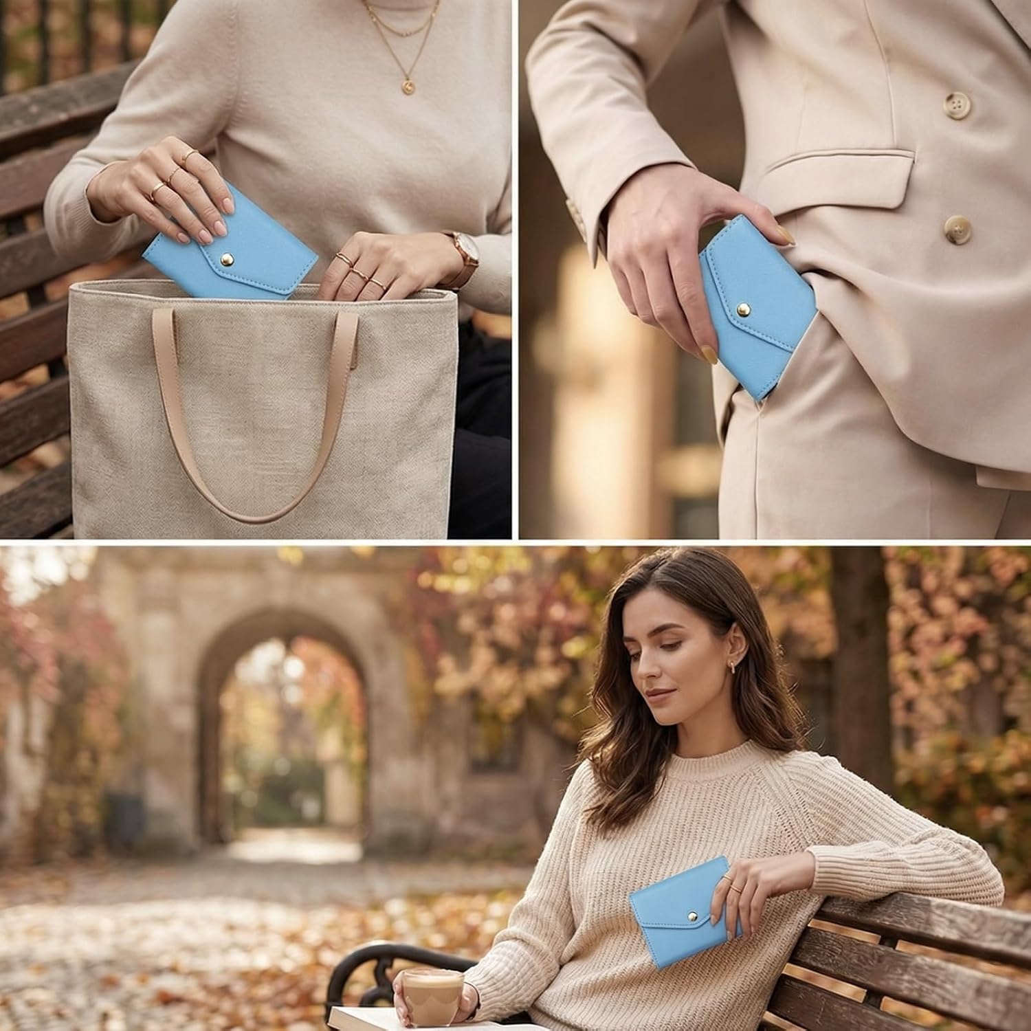 Blue Accordion Card Holder - Image 7