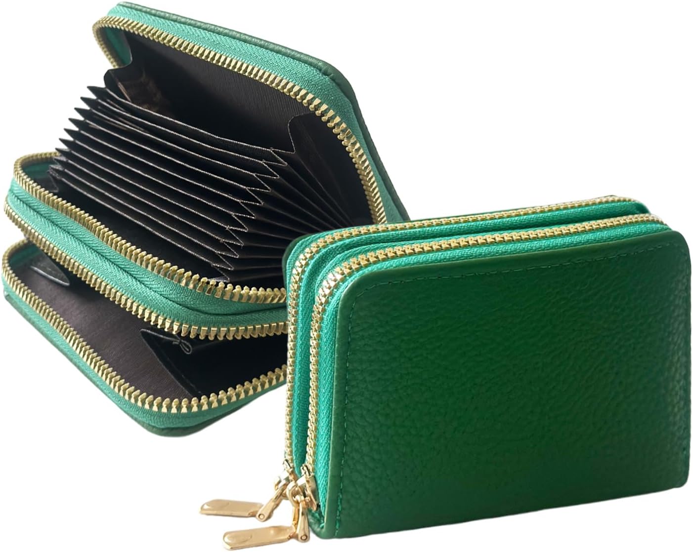 Blue Double Zipper Card Case - Image 10