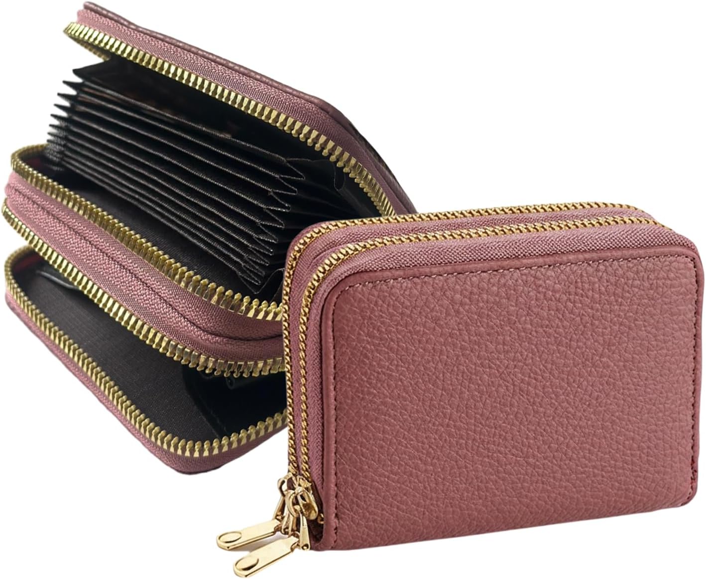 Blue Double Zipper Card Case - Image 12