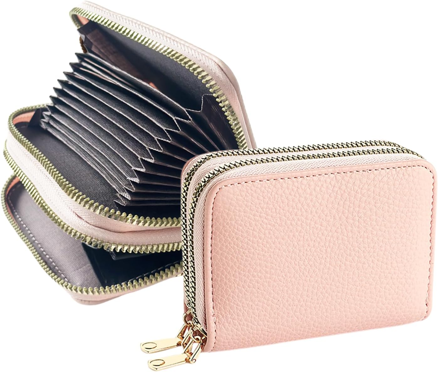Blue Double Zipper Card Case - Image 14
