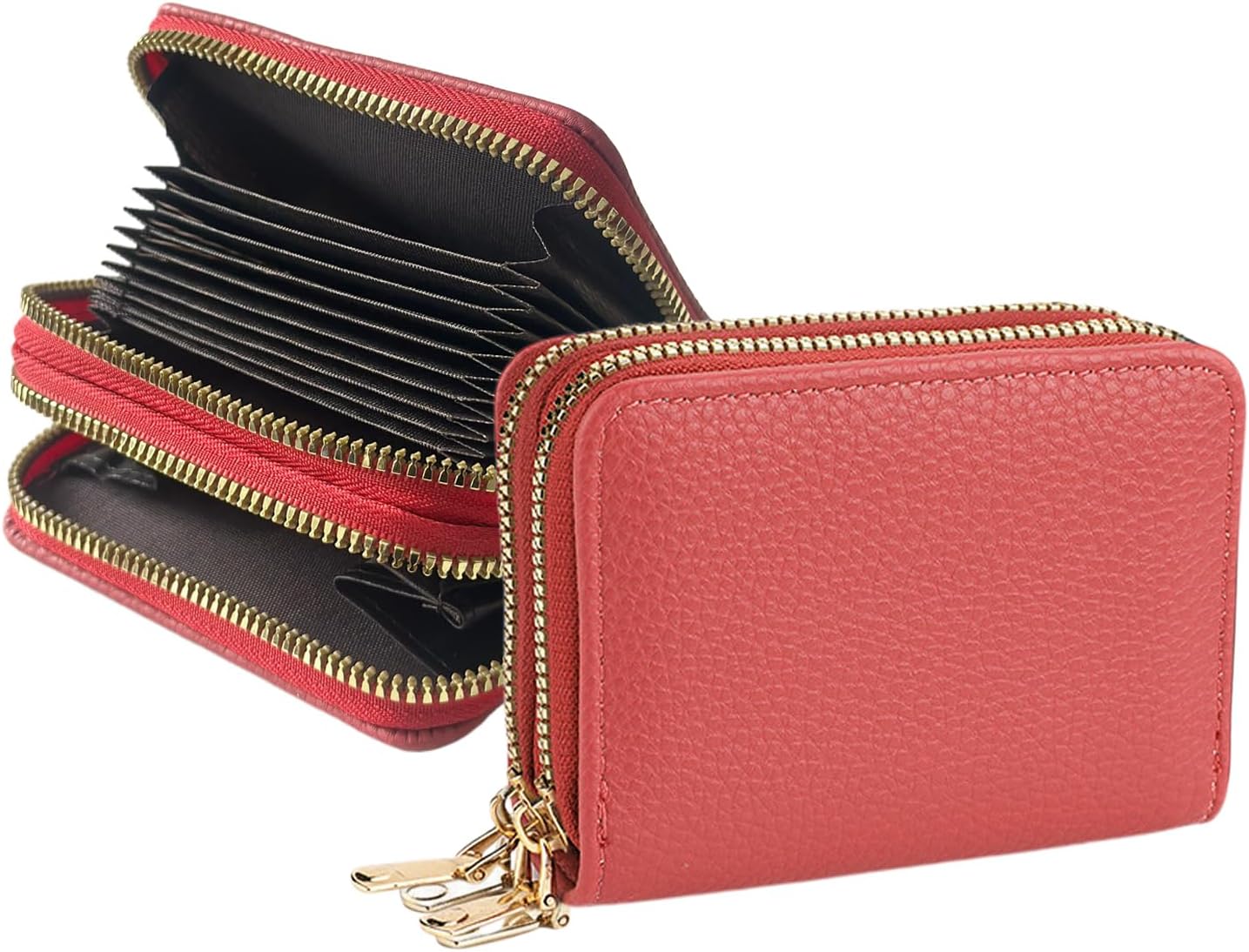 Blue Double Zipper Card Case - Image 7