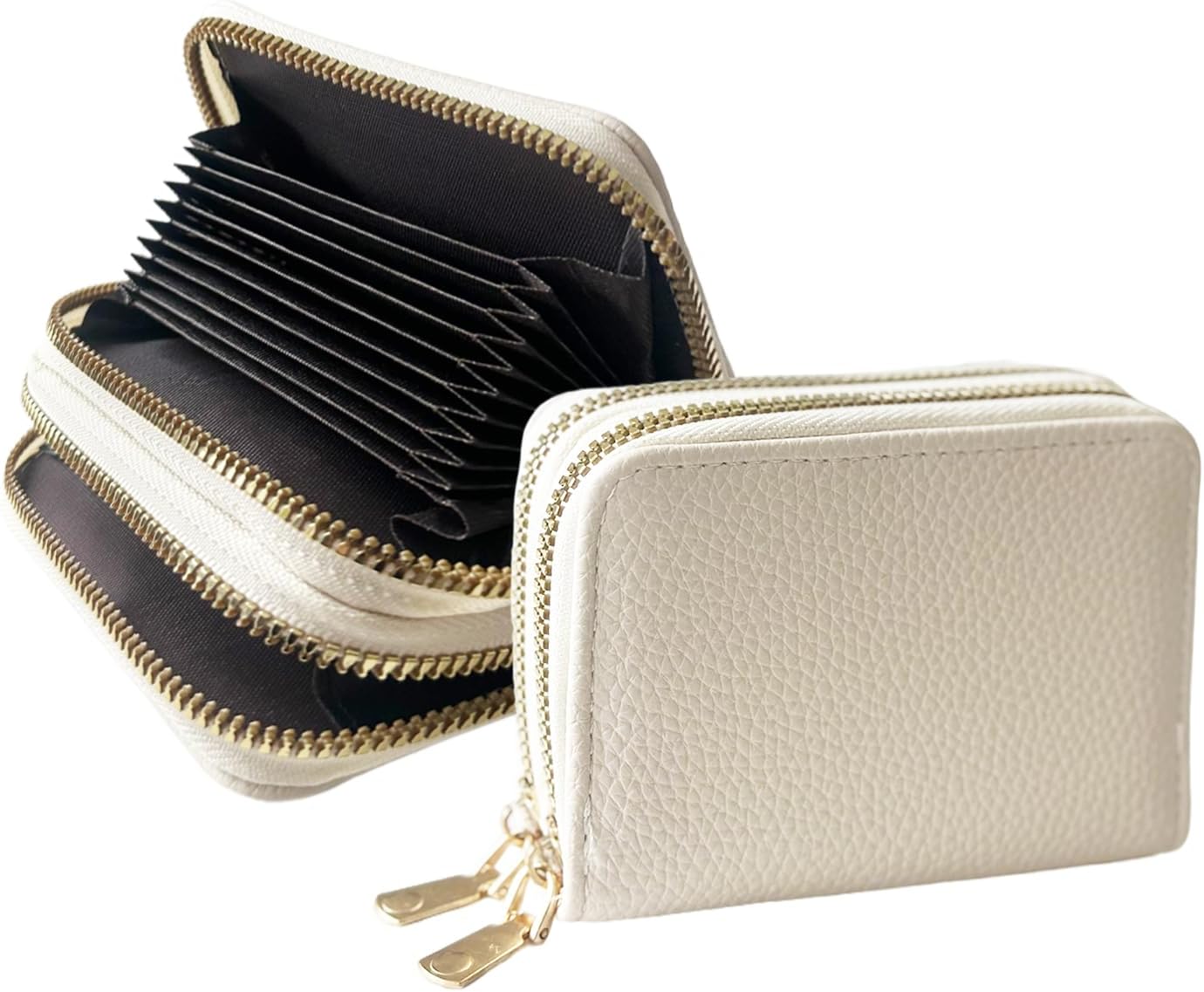Blue Double Zipper Card Case - Image 8