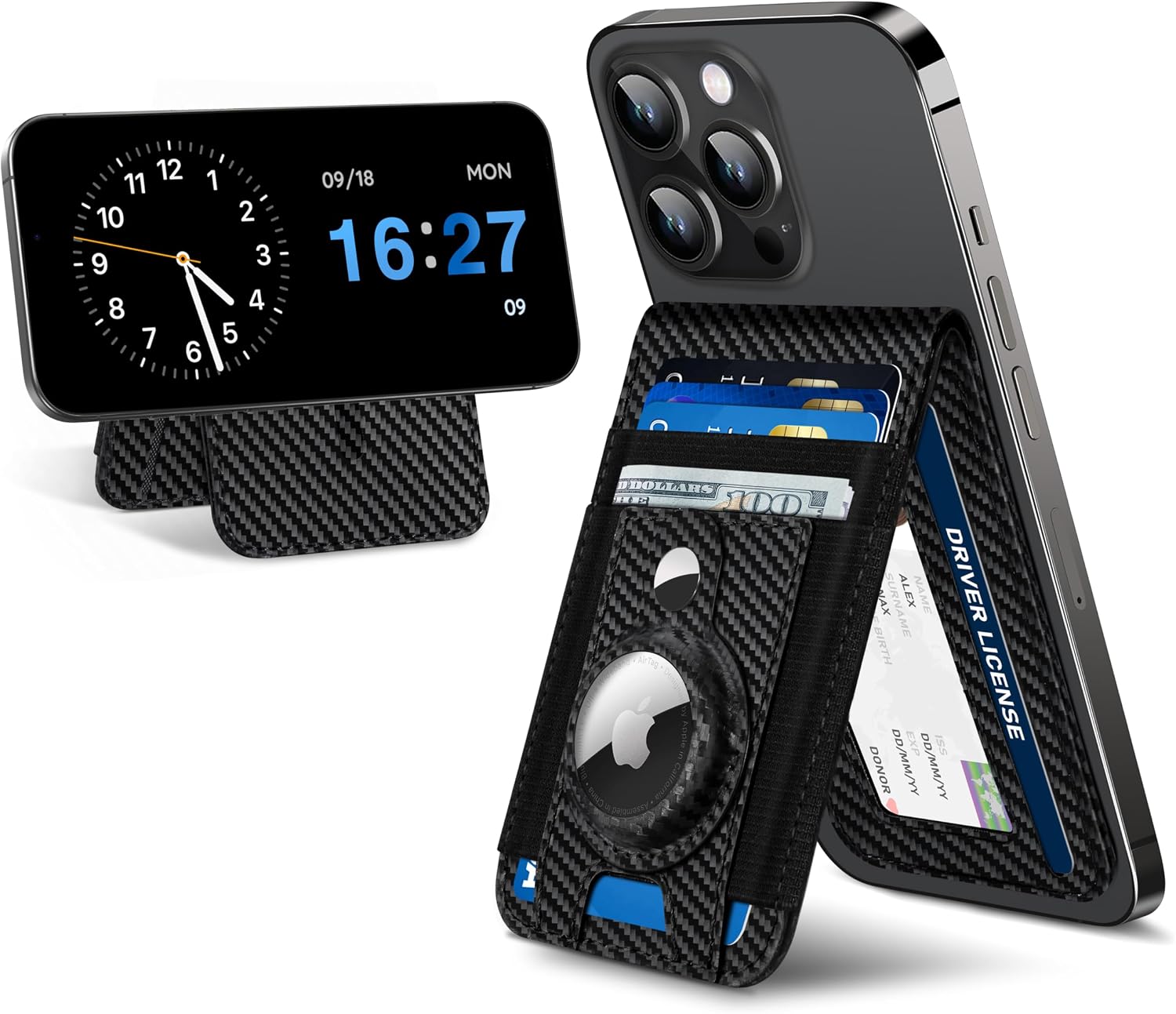 Magnetic Card Wallet Stand