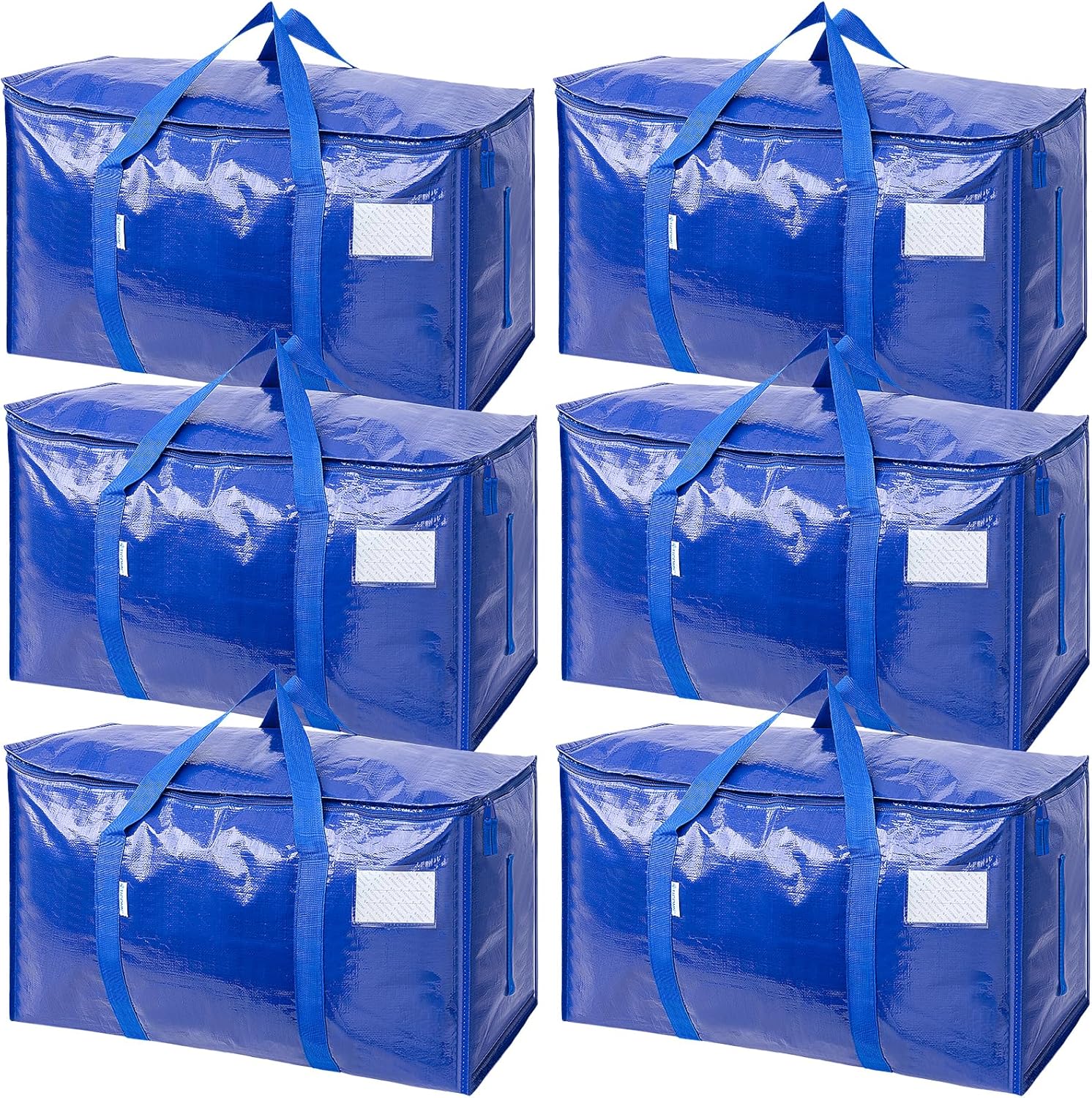 Blue Moving Storage Bags - 6-Pack