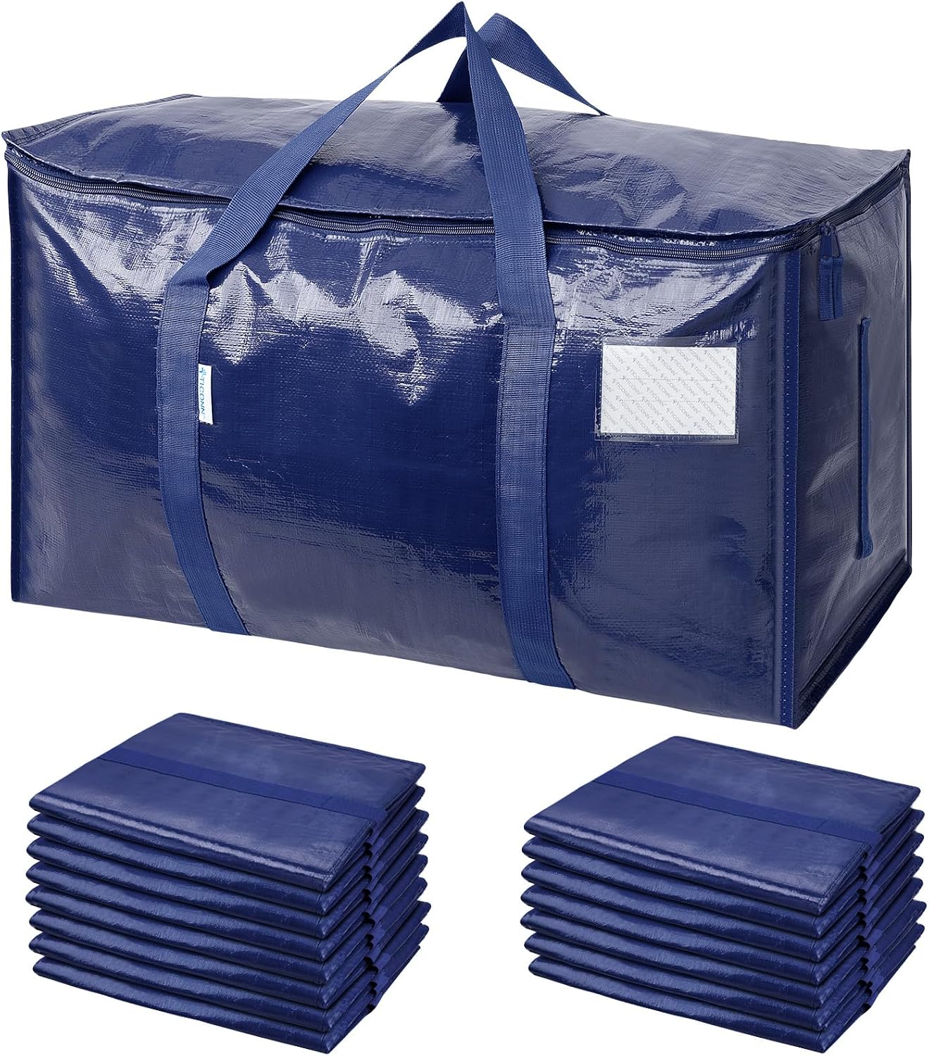 Extra-Large Heavy-Duty Moving and Storage Bags, 6 Pack