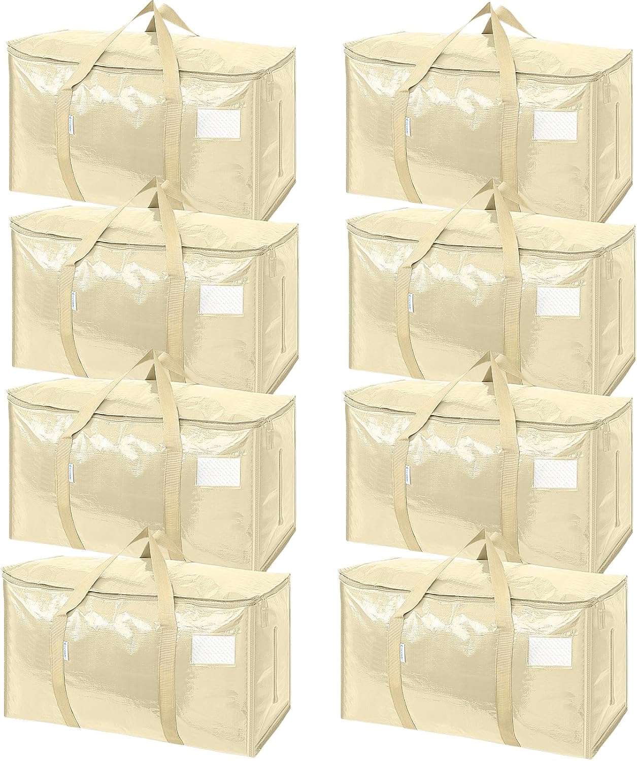 Extra-Large Heavy-Duty Moving and Storage Bags, 6 Pack