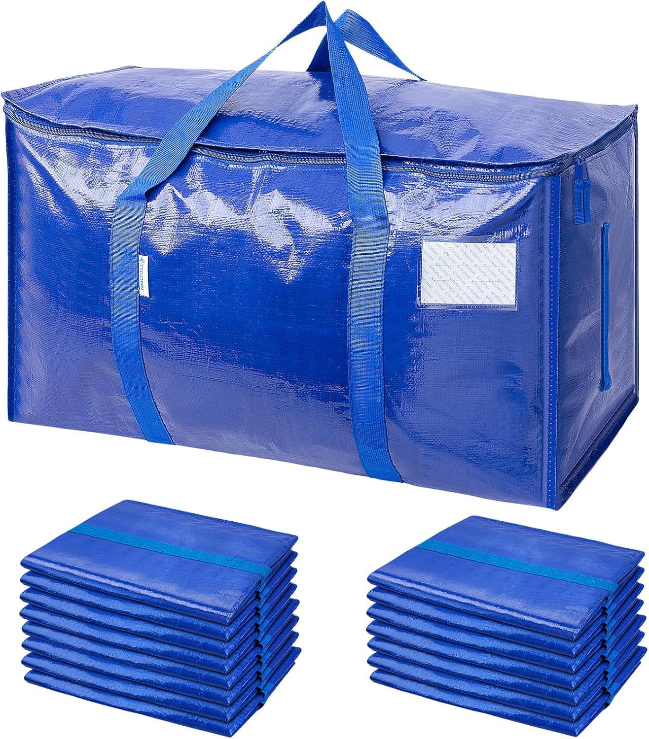 Extra-Large Heavy-Duty Moving and Storage Bags, 6 Pack