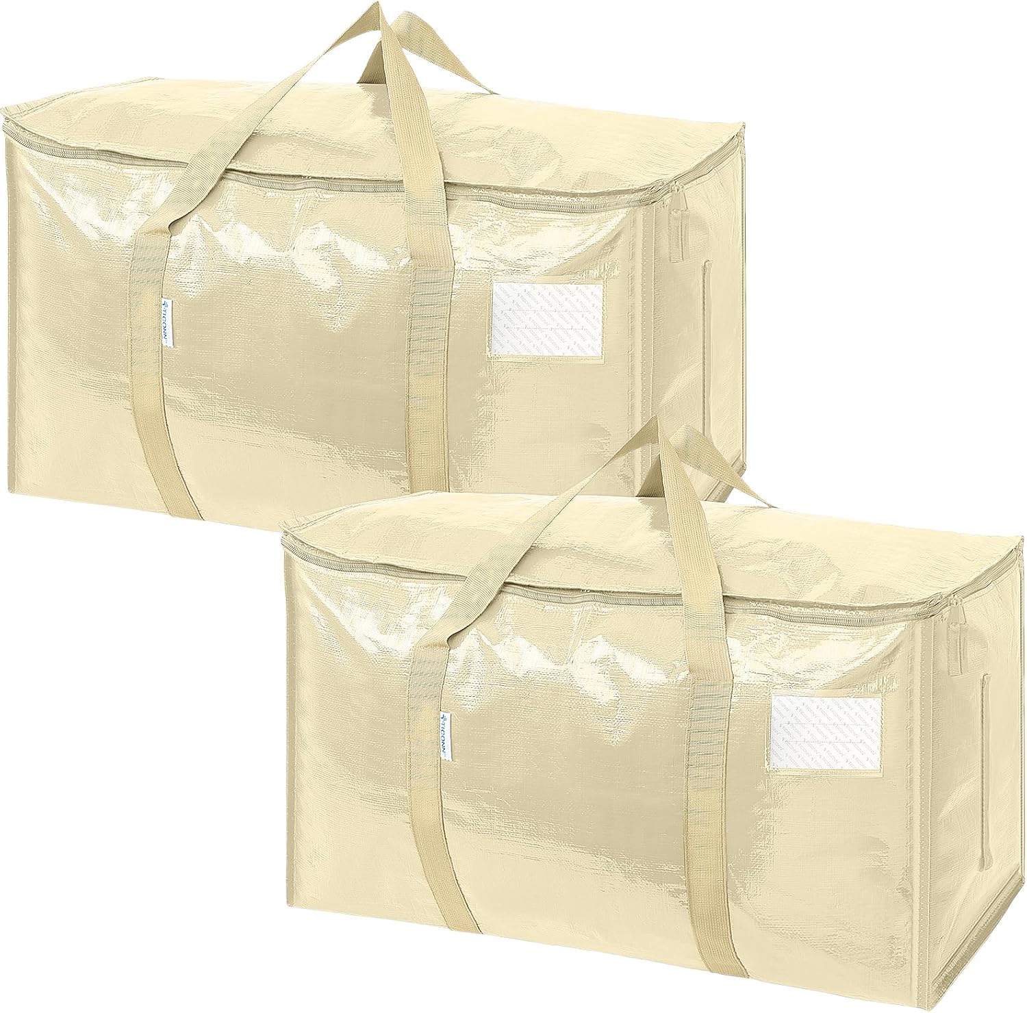 Extra-Large Heavy-Duty Moving and Storage Bags, 6 Pack