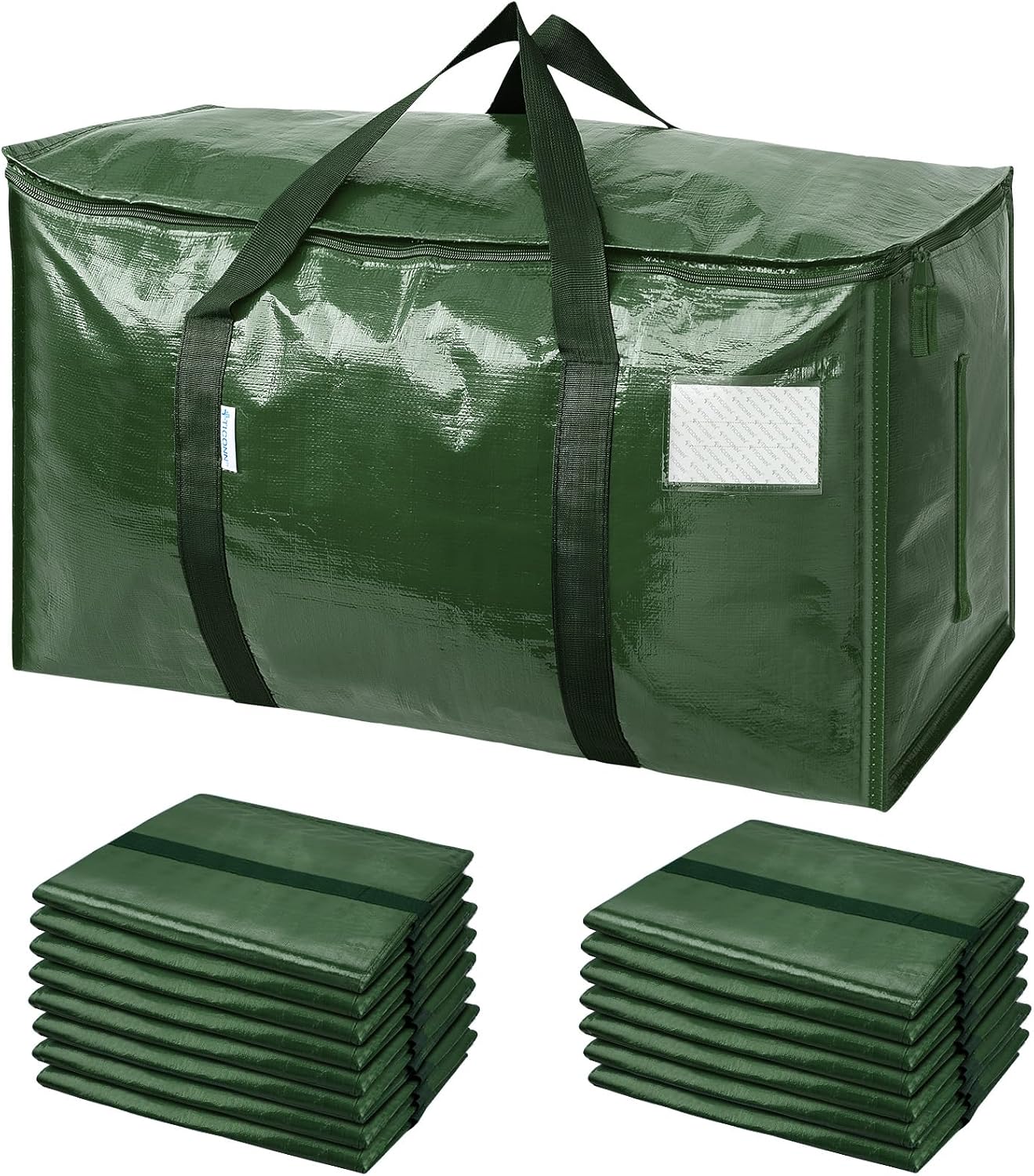 Extra-Large Heavy-Duty Moving and Storage Bags, 6 Pack