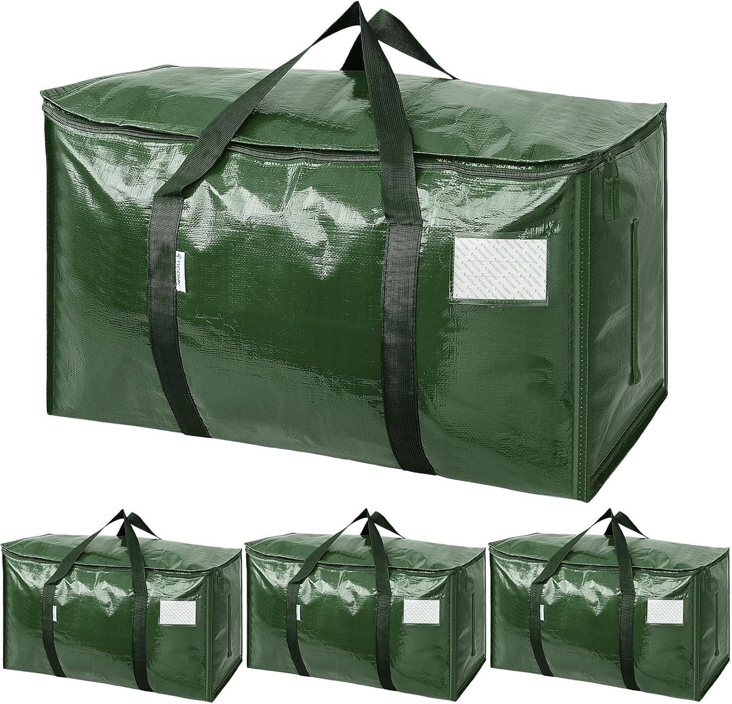 Extra-Large Heavy-Duty Moving and Storage Bags, 6 Pack