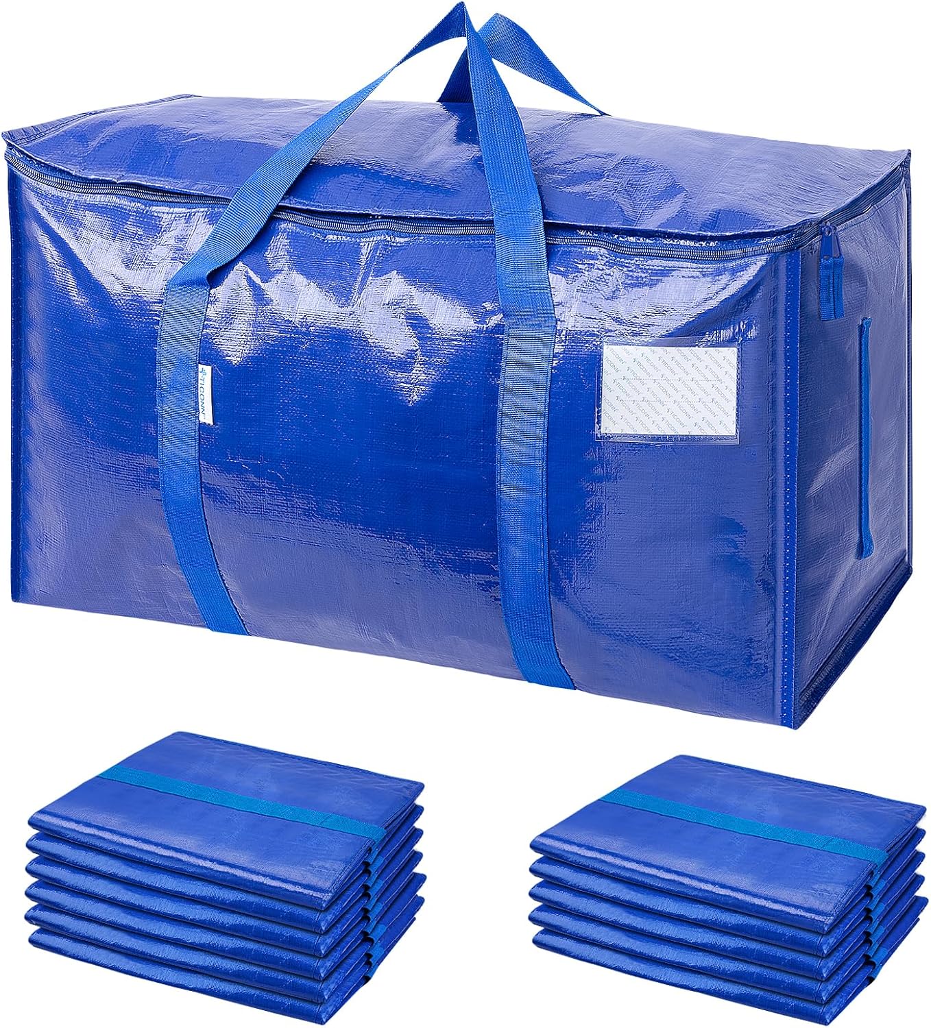 Extra-Large Heavy-Duty Moving and Storage Bags, 6 Pack