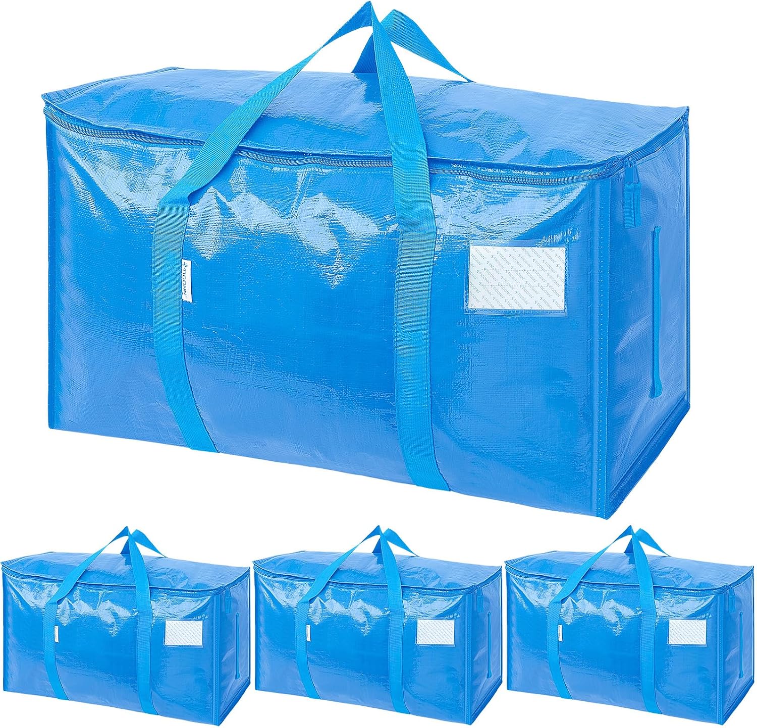 Extra-Large Heavy-Duty Moving and Storage Bags, 6 Pack