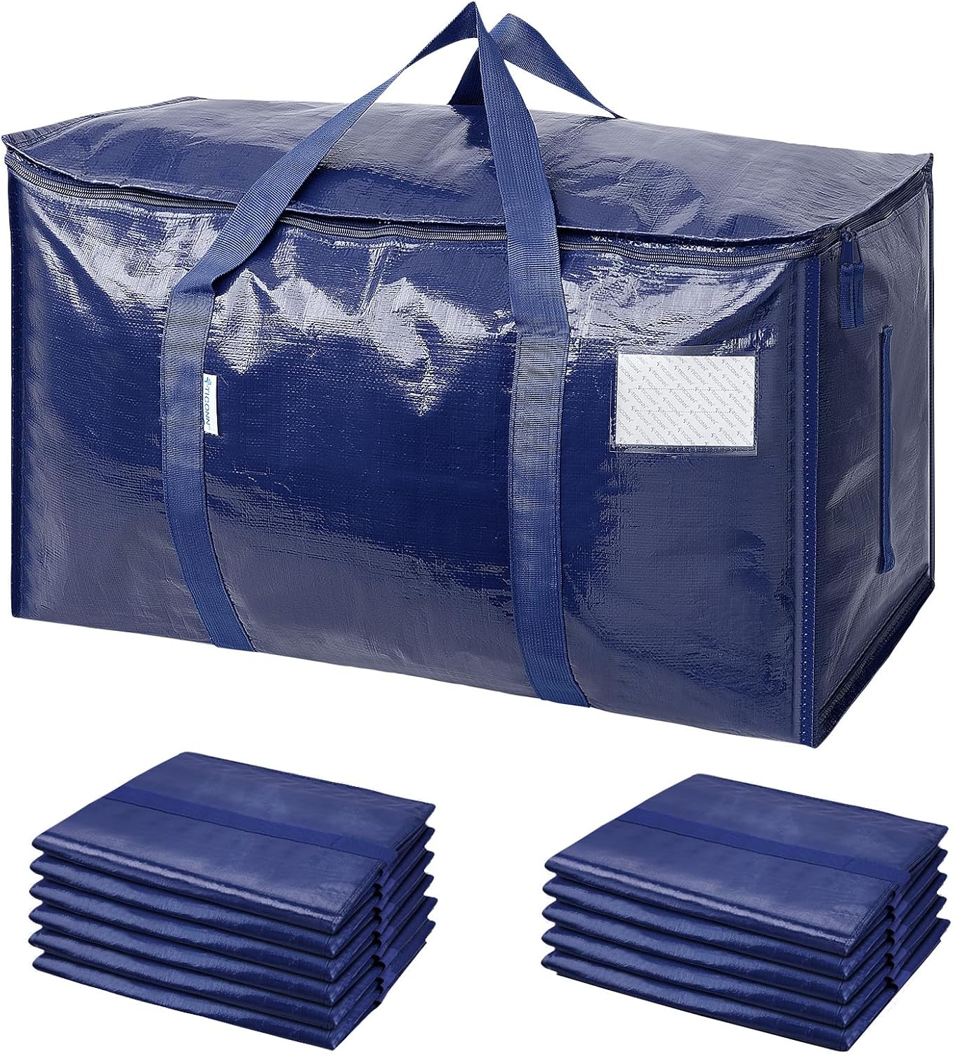 Extra-Large Heavy-Duty Moving and Storage Bags, 6 Pack