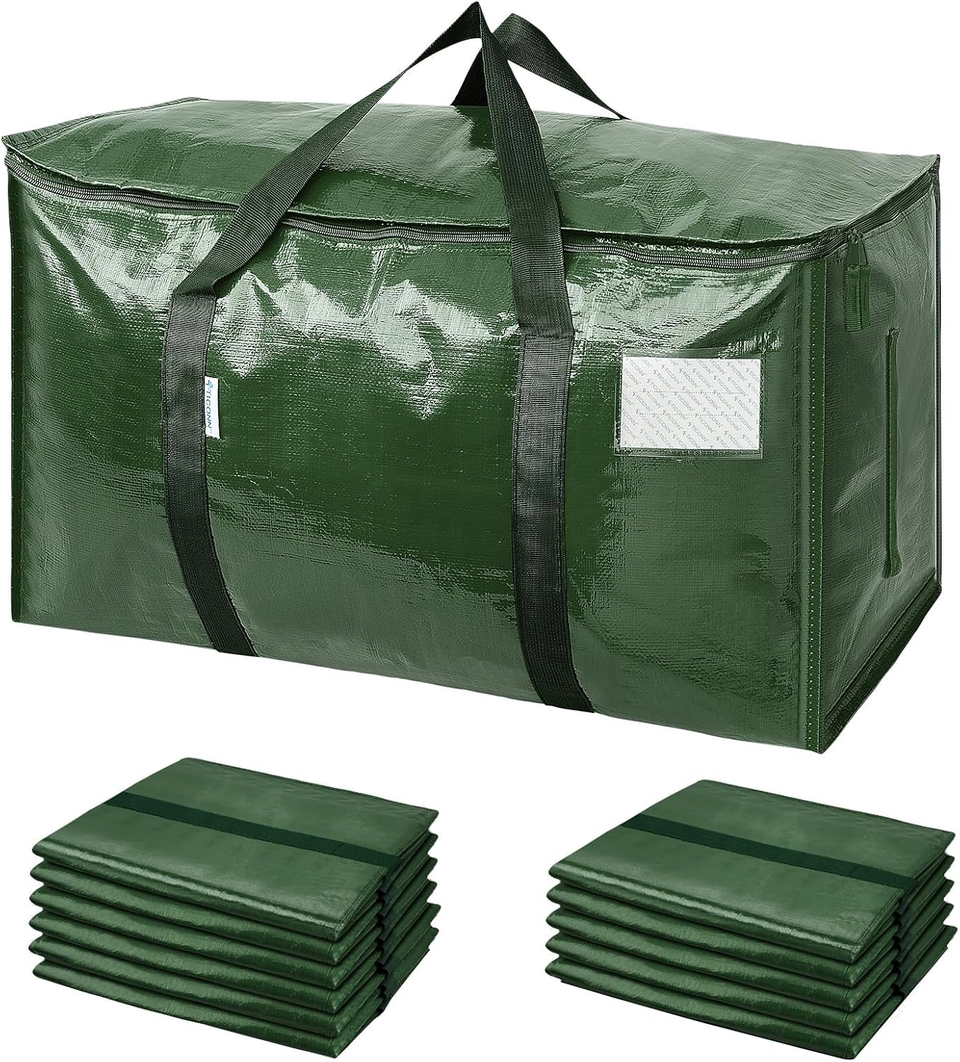 Extra-Large Heavy-Duty Moving and Storage Bags, 6 Pack