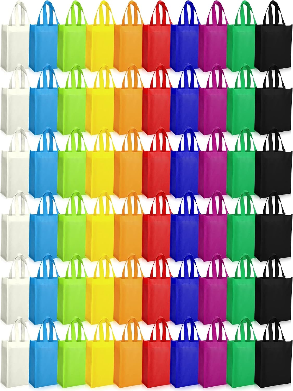 Multicolour Non-Woven Foldable Totes with Handles