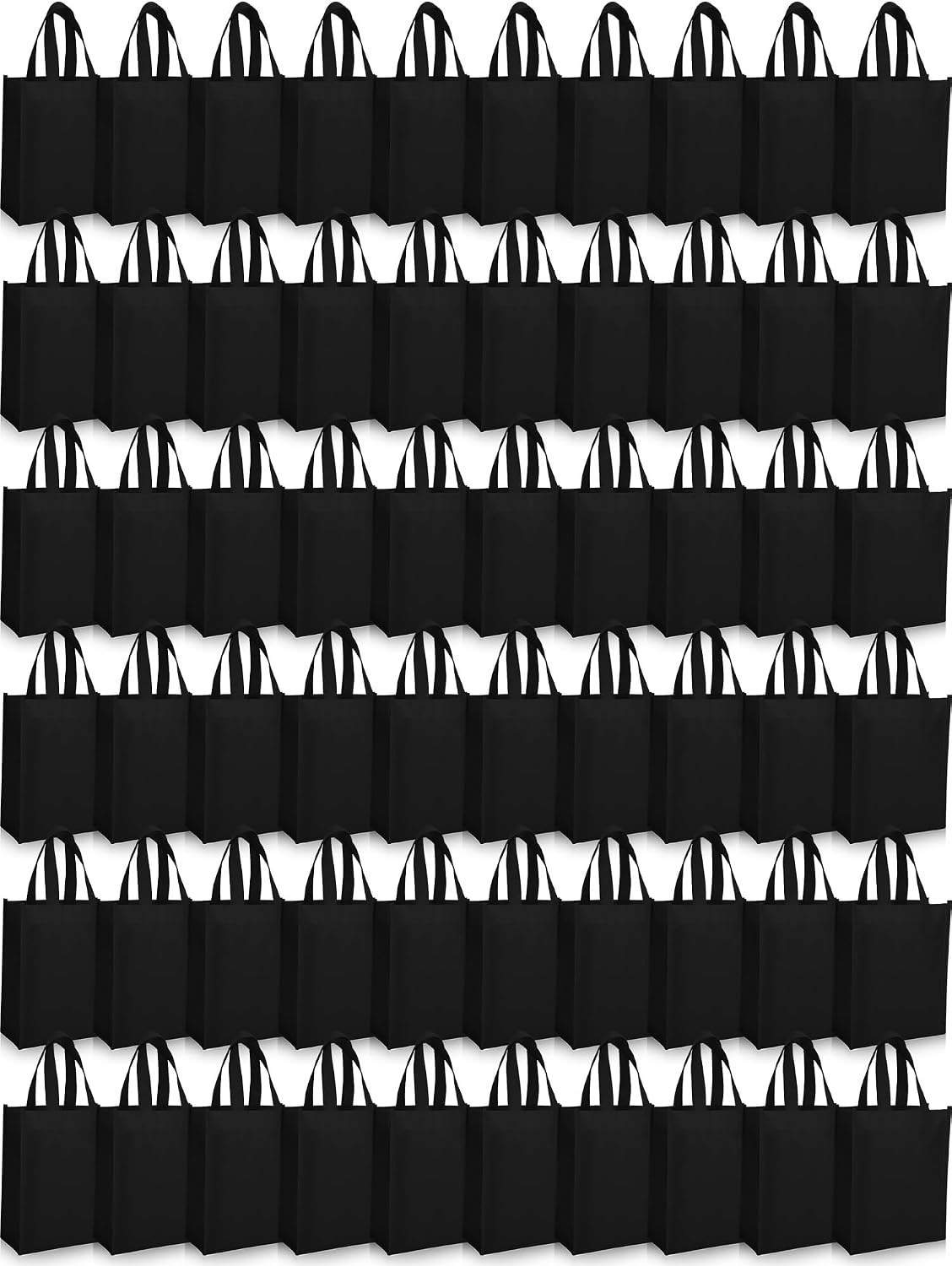 Foldable Non-Woven Totes with Handles, 14 x 10 Inch