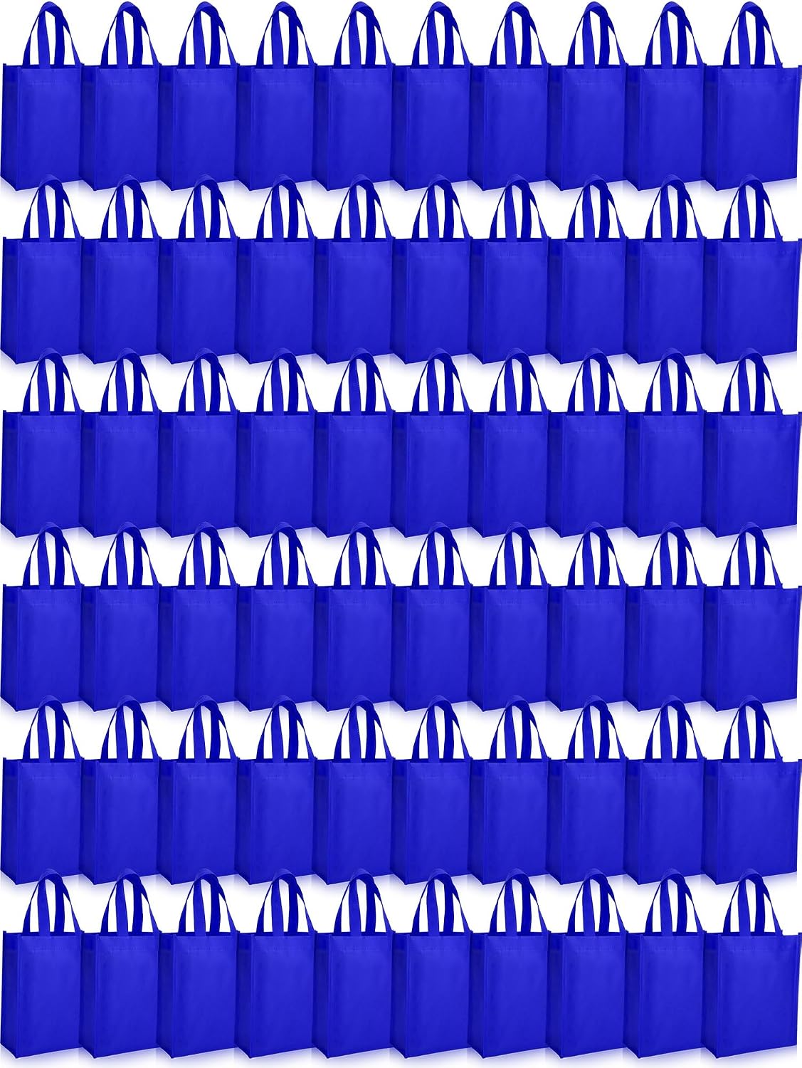 Foldable Non-Woven Totes with Handles, 14 x 10 Inch