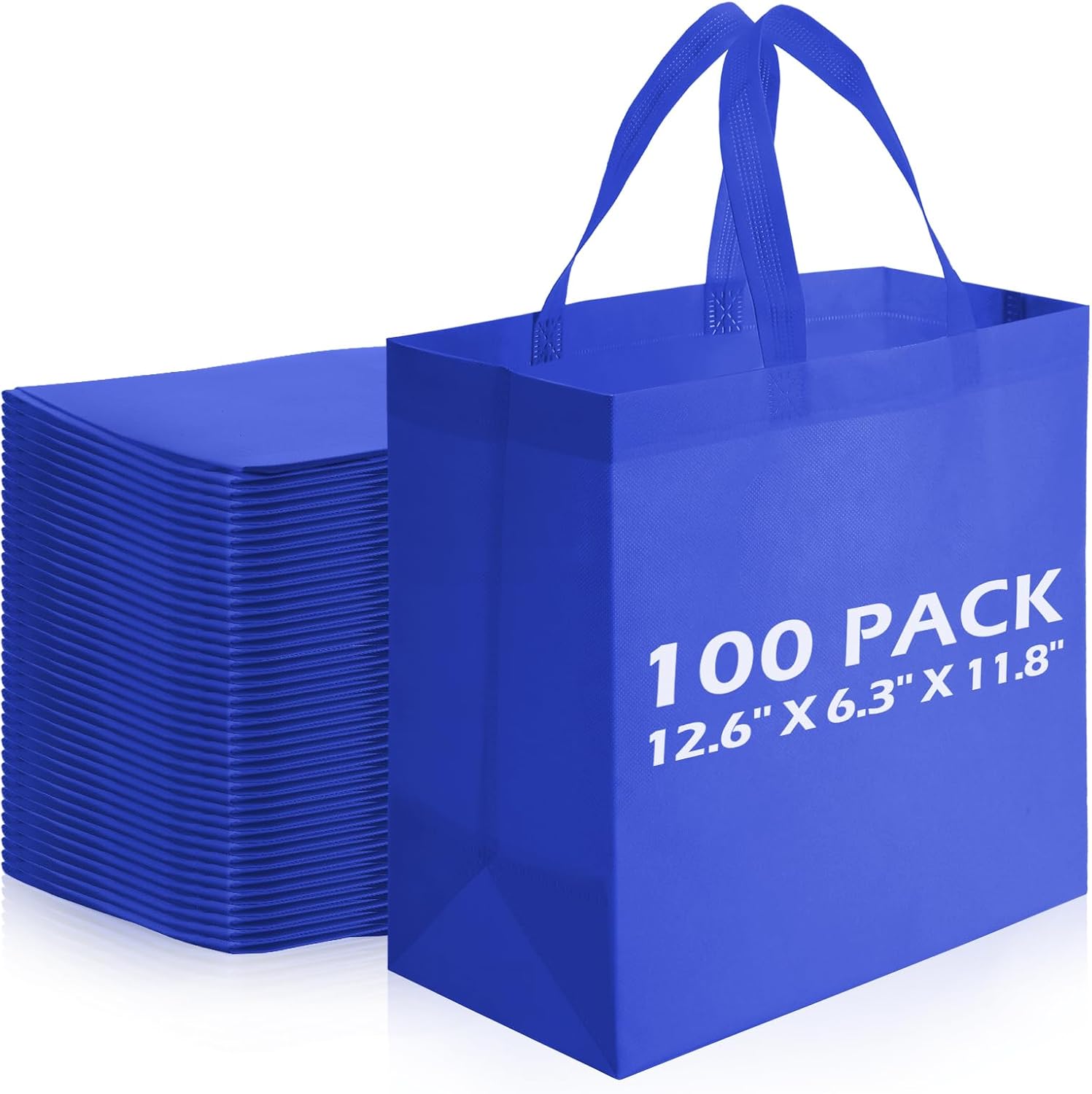 Non-Woven Shopping Totes in Brown, 100 Pieces