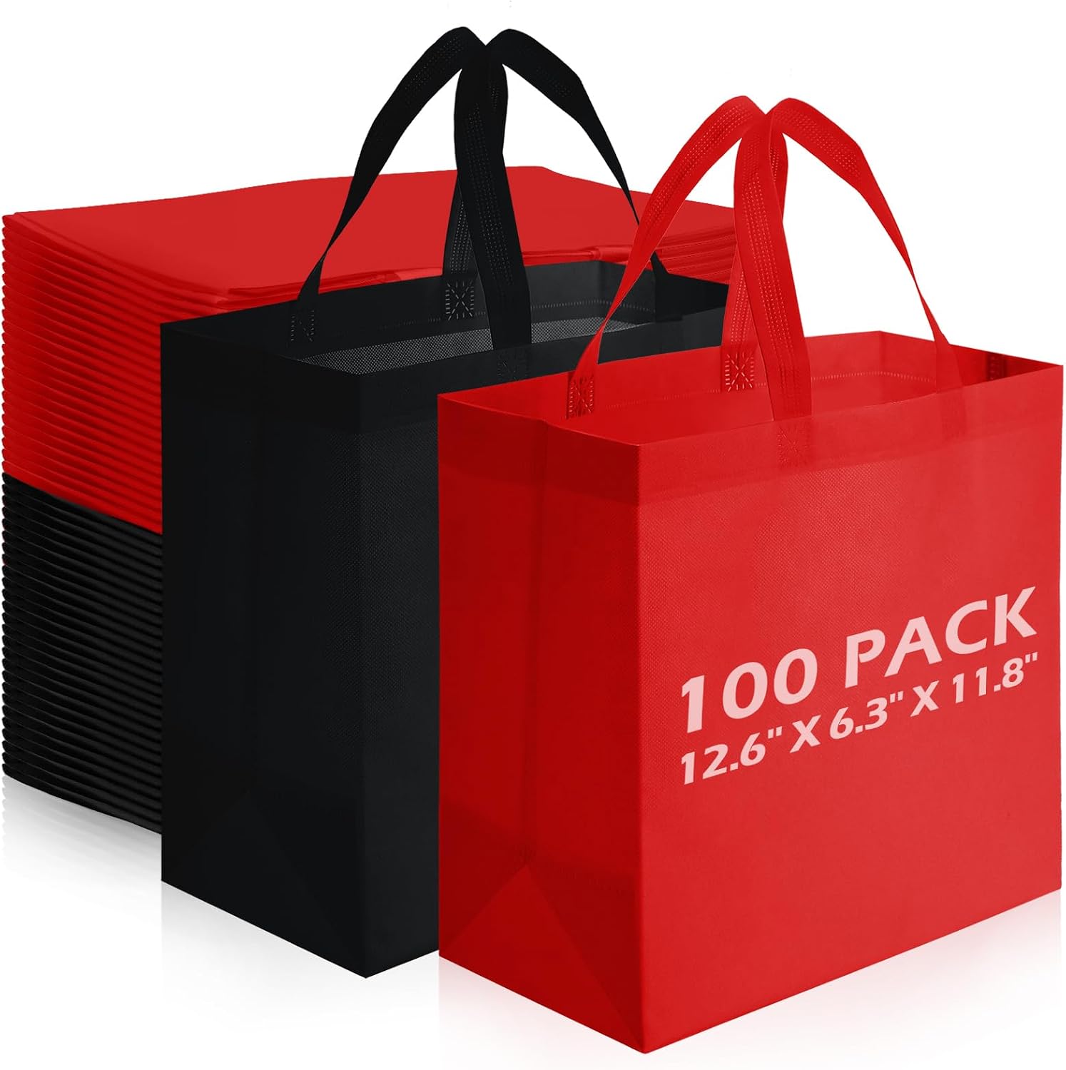 Non-Woven Shopping Totes in Navy Blue, 100 Pieces