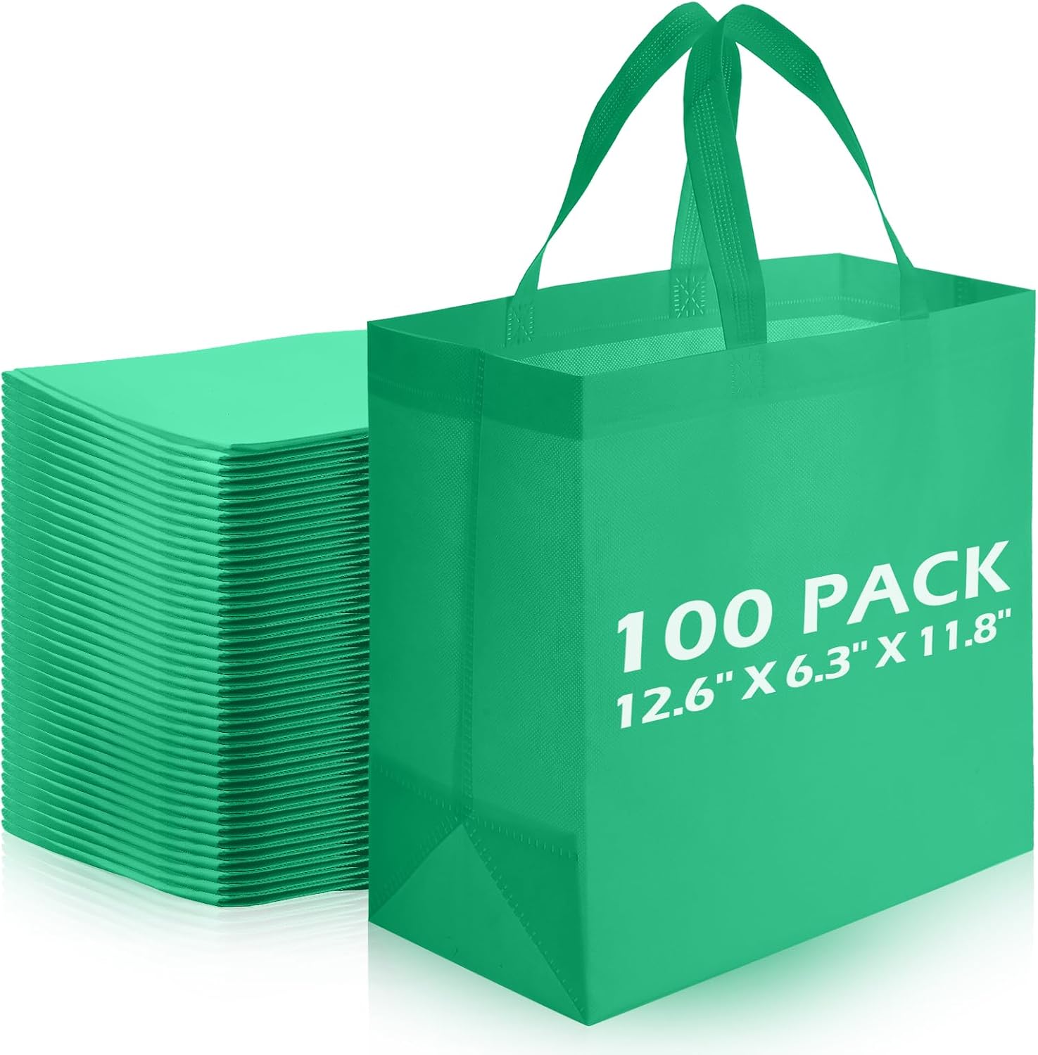 Non-Woven Shopping Totes in Navy Blue, 100 Pieces