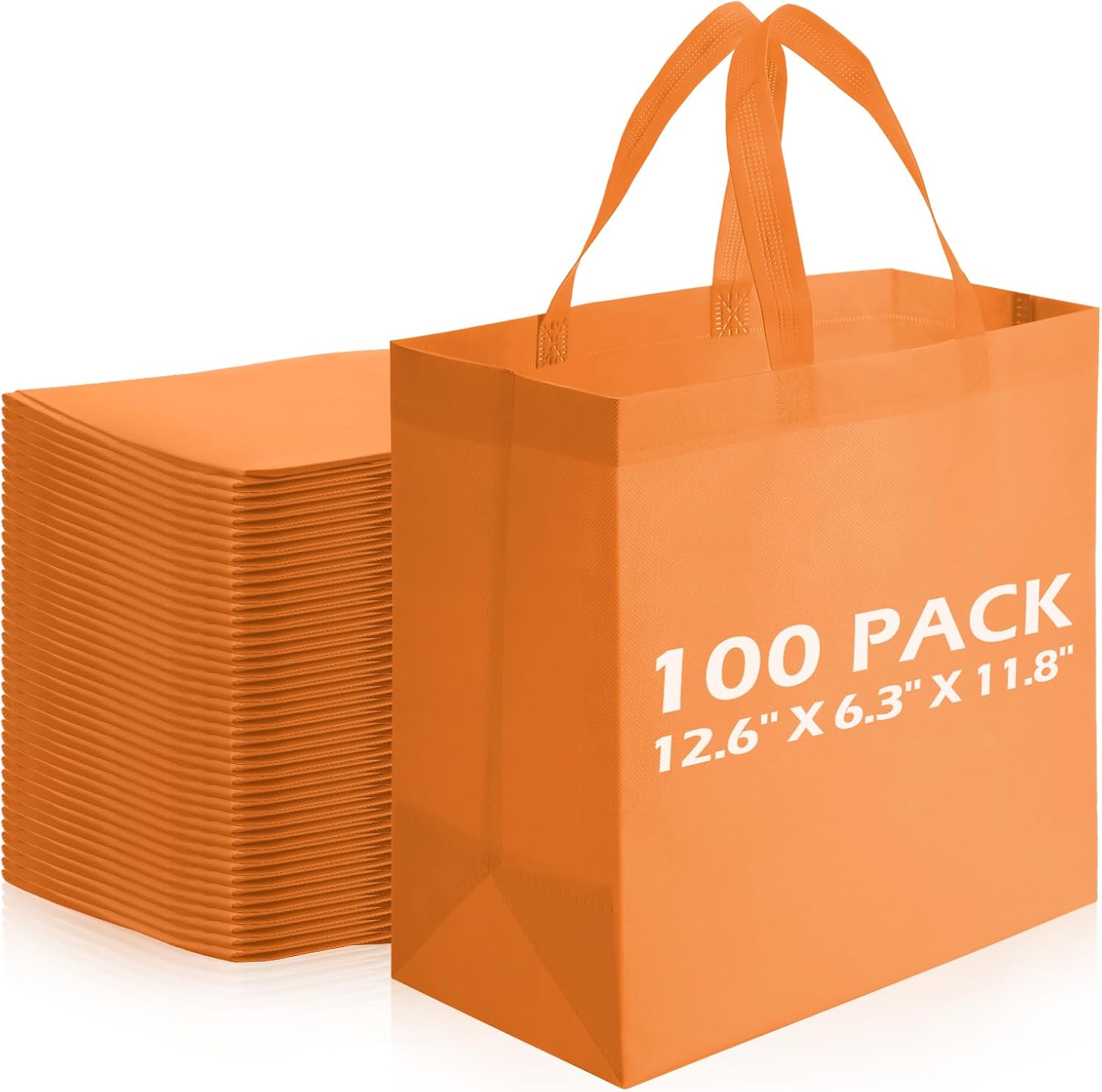 Non-Woven Shopping Totes in Navy Blue, 100 Pieces