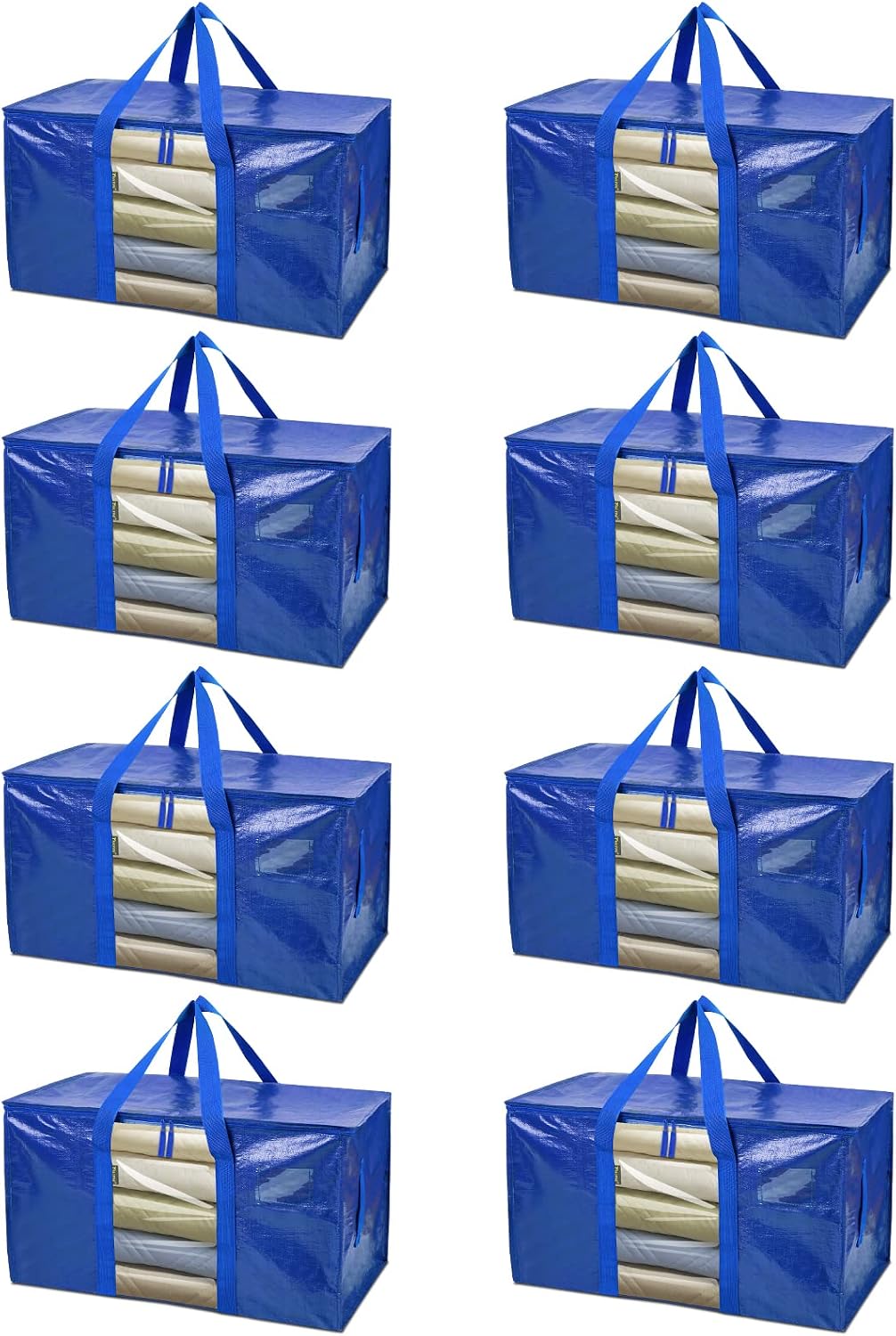 Oversized Moving Bags with Reinforced Handles, 8 Pack