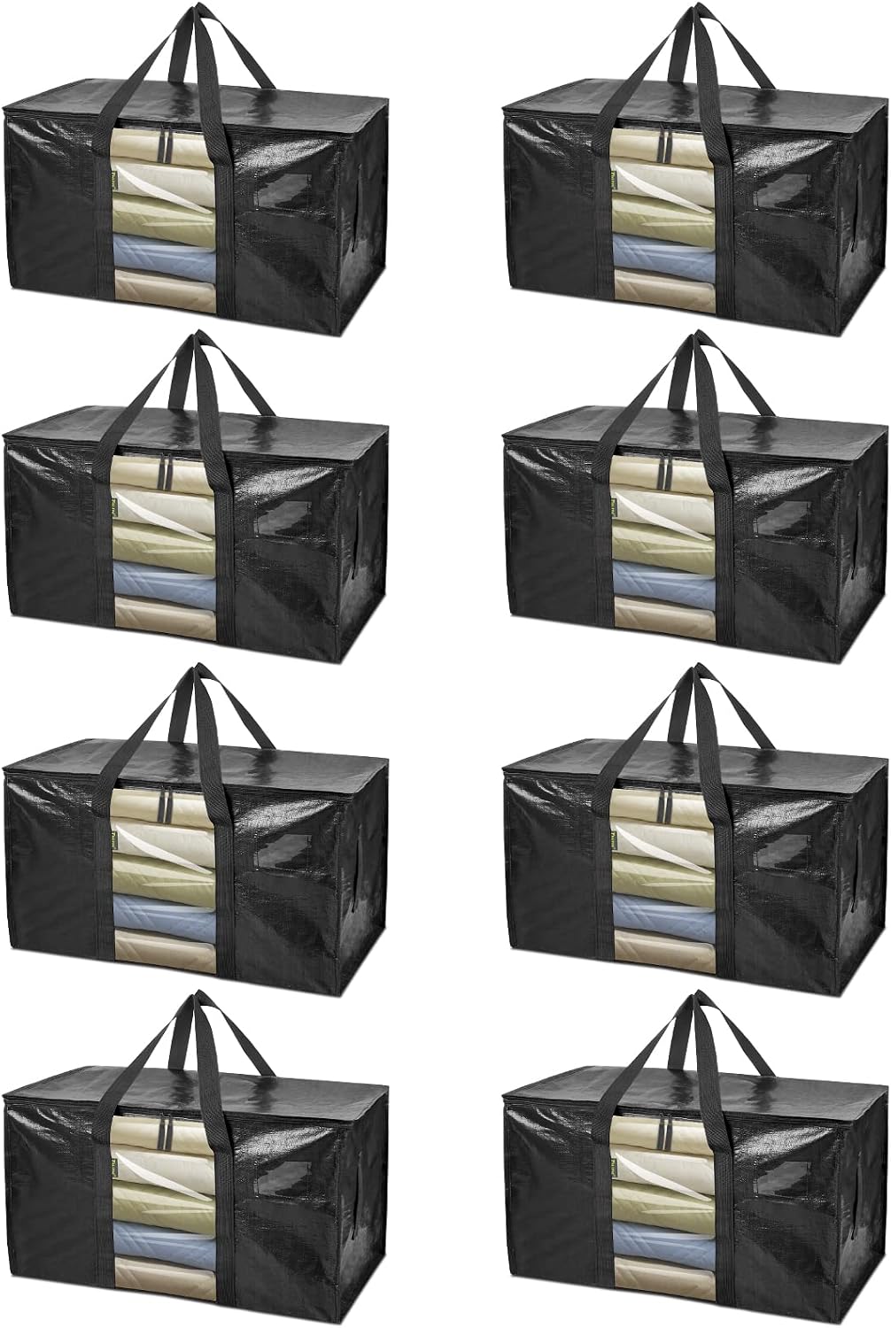 Oversized Moving Bags with Reinforced Handles, 8 Pack