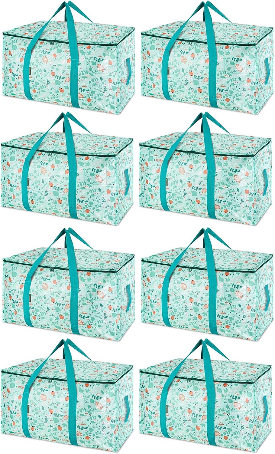 Oversized Moving Bags with Reinforced Handles, 8 Pack
