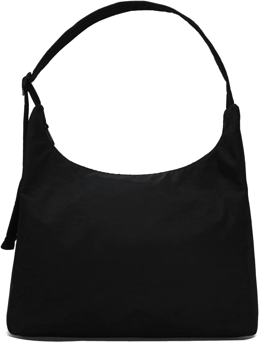 Black Quilted Nylon Shoulder Bag