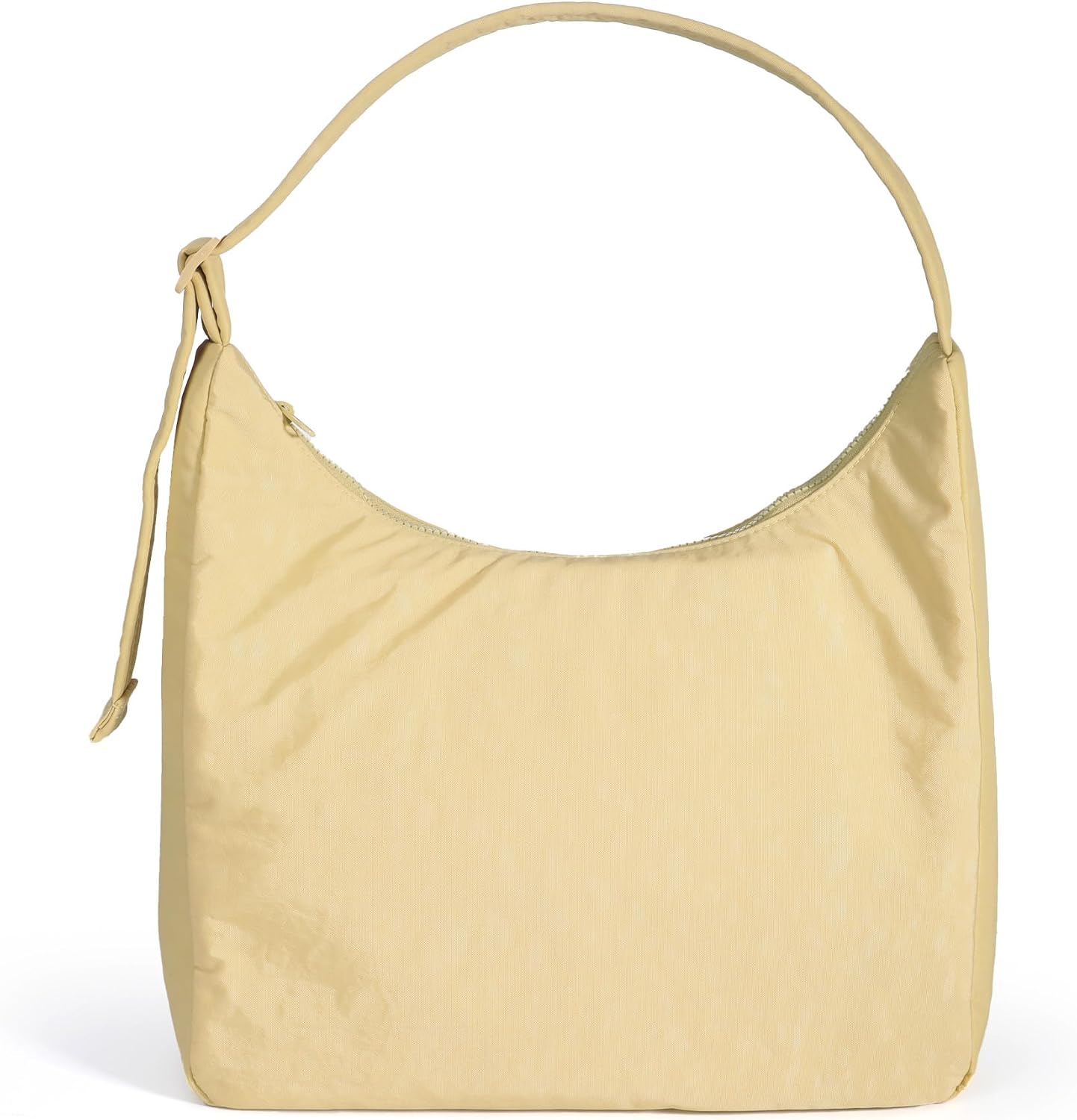 Quilted Nylon Shoulder Bag with Interior Zip Pocket