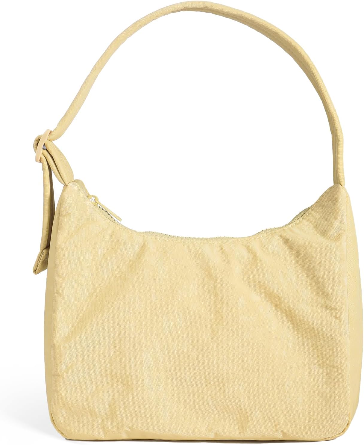 Quilted Nylon Shoulder Bag with Interior Zip Pocket