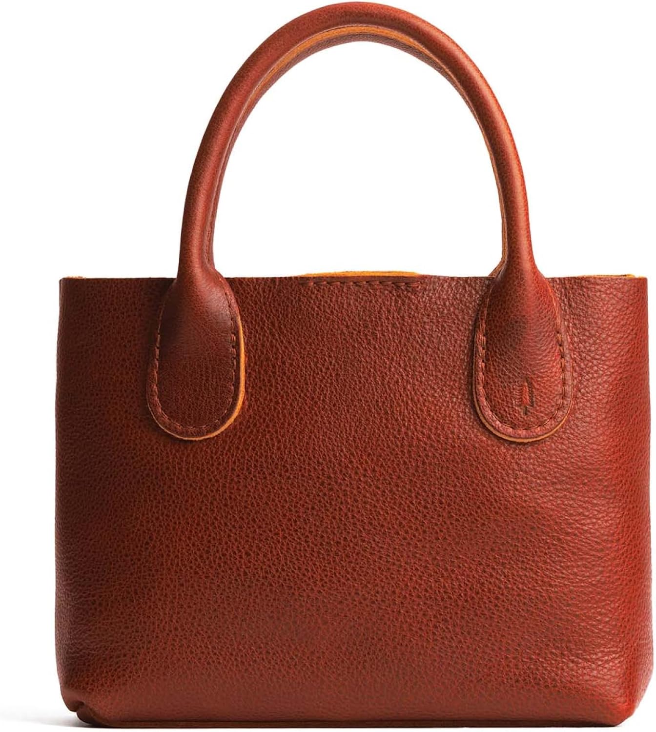 Raindrop Leather Crossbody Bag with Top Handles