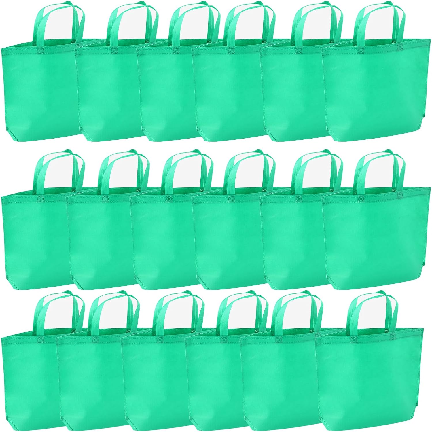 Reusable Grocery Totes in Baby Blue, 36 Pack