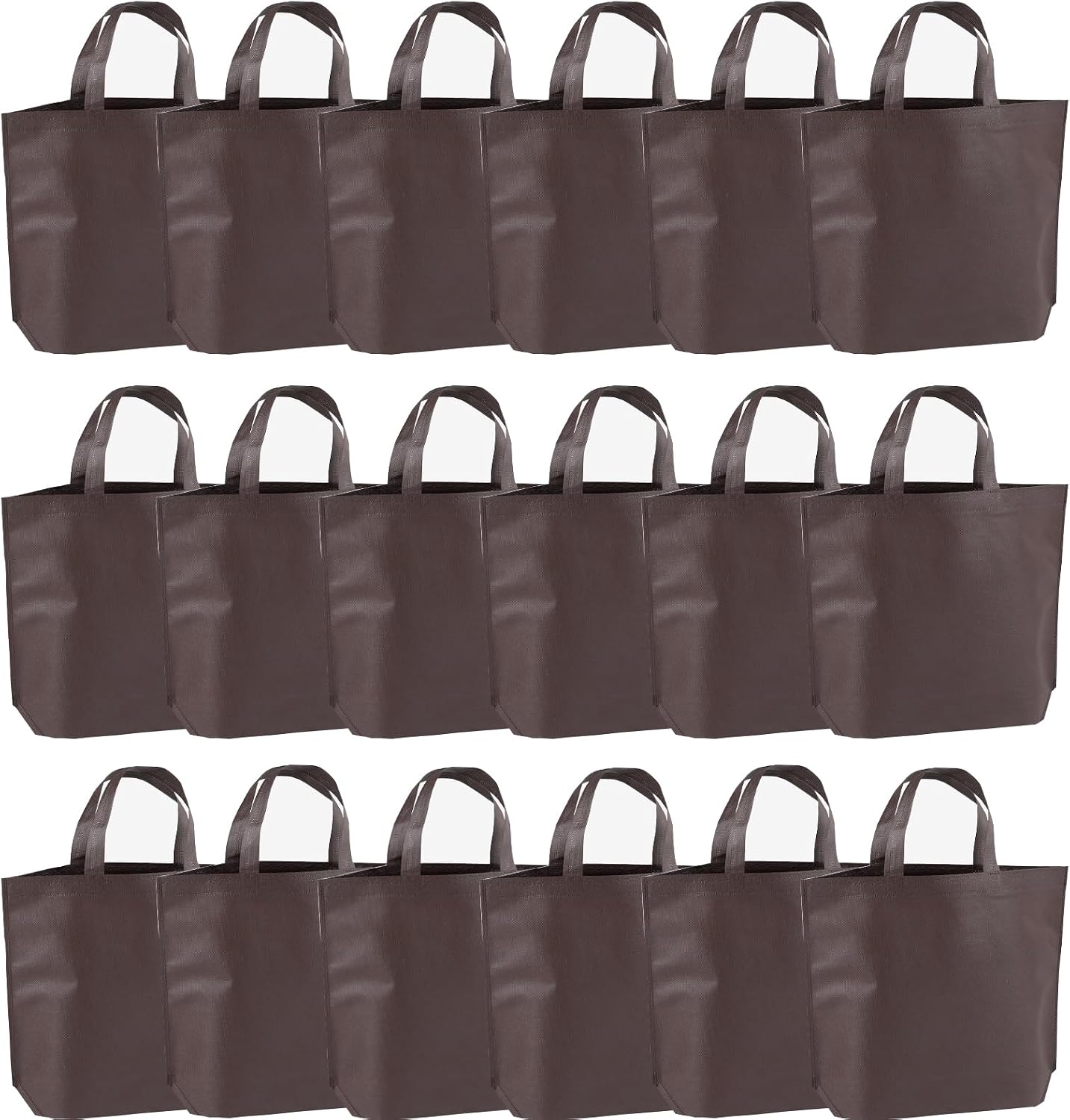 Reusable Grocery Totes in Baby Blue, 36 Pack