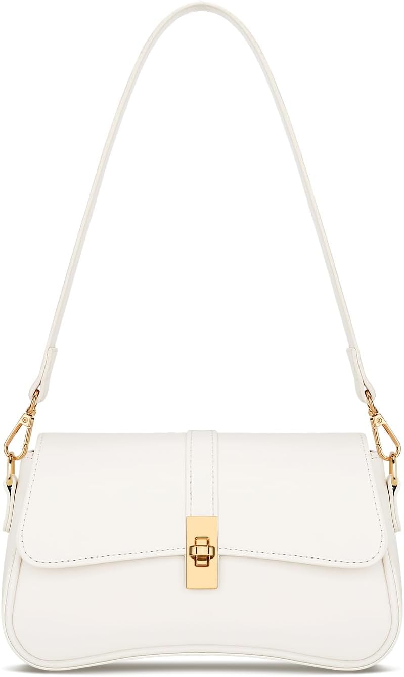 Small Hobo Shoulder Bag with Detachable Straps and Zip Closure
