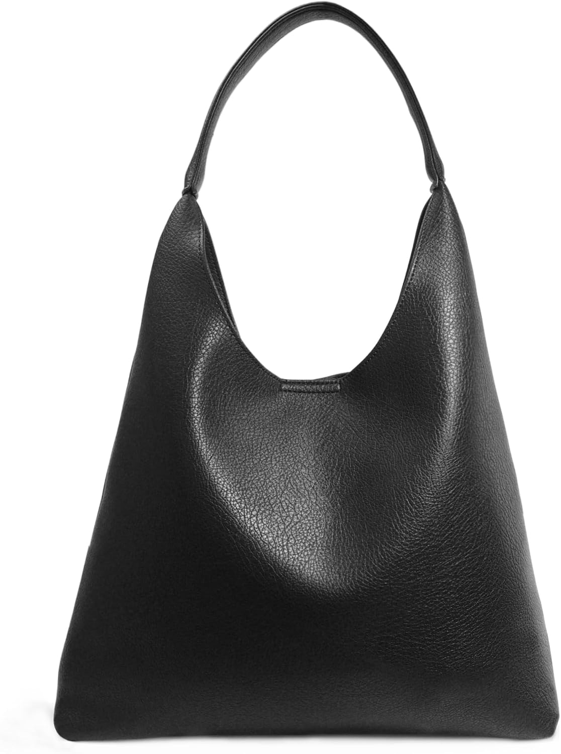 Black Vegan Hobo Shoulder Bag