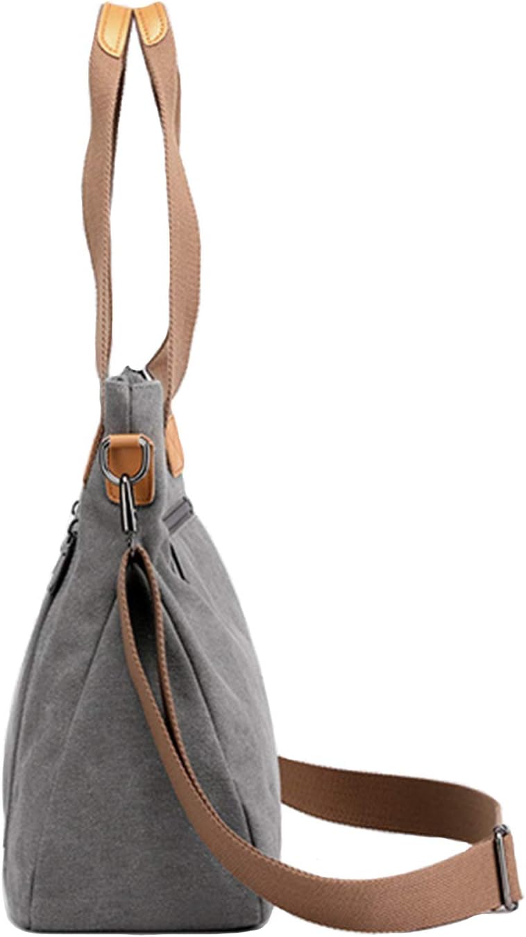Vintage Canvas Tote with Multiple Pockets for Work