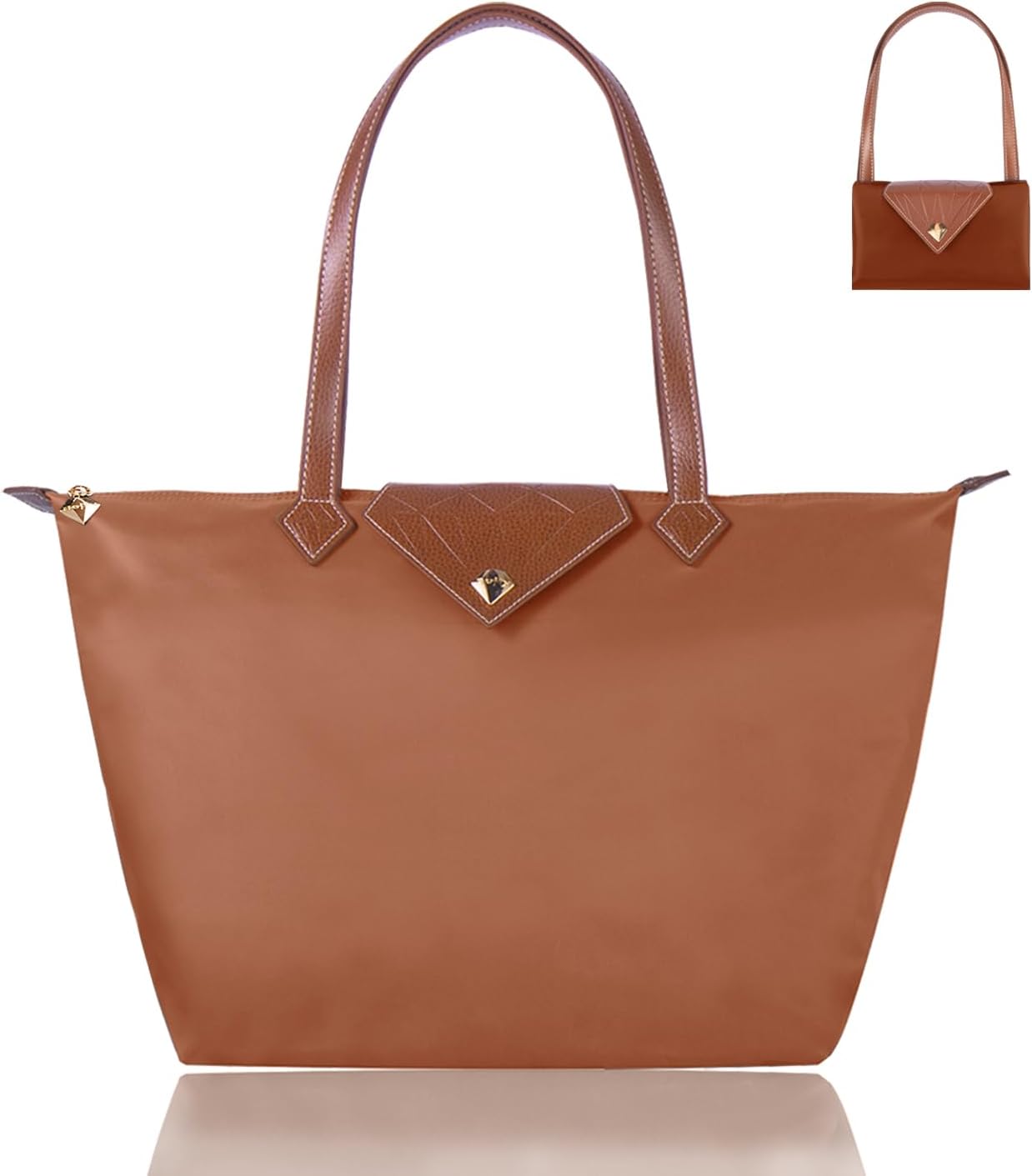 Waterproof Nylon Folding Tote for Work and Travel